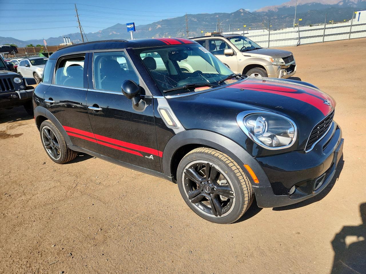 2013 Mini Cooper S Countryman Black vin: WMWZC5C54DWP33395