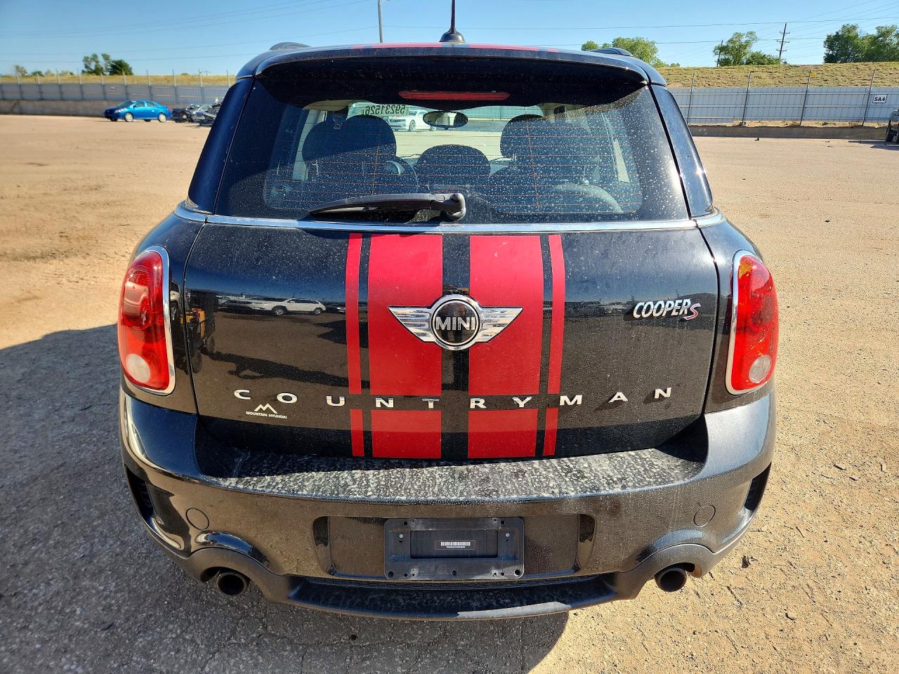 2013 Mini Cooper S Countryman Black vin: WMWZC5C54DWP33395