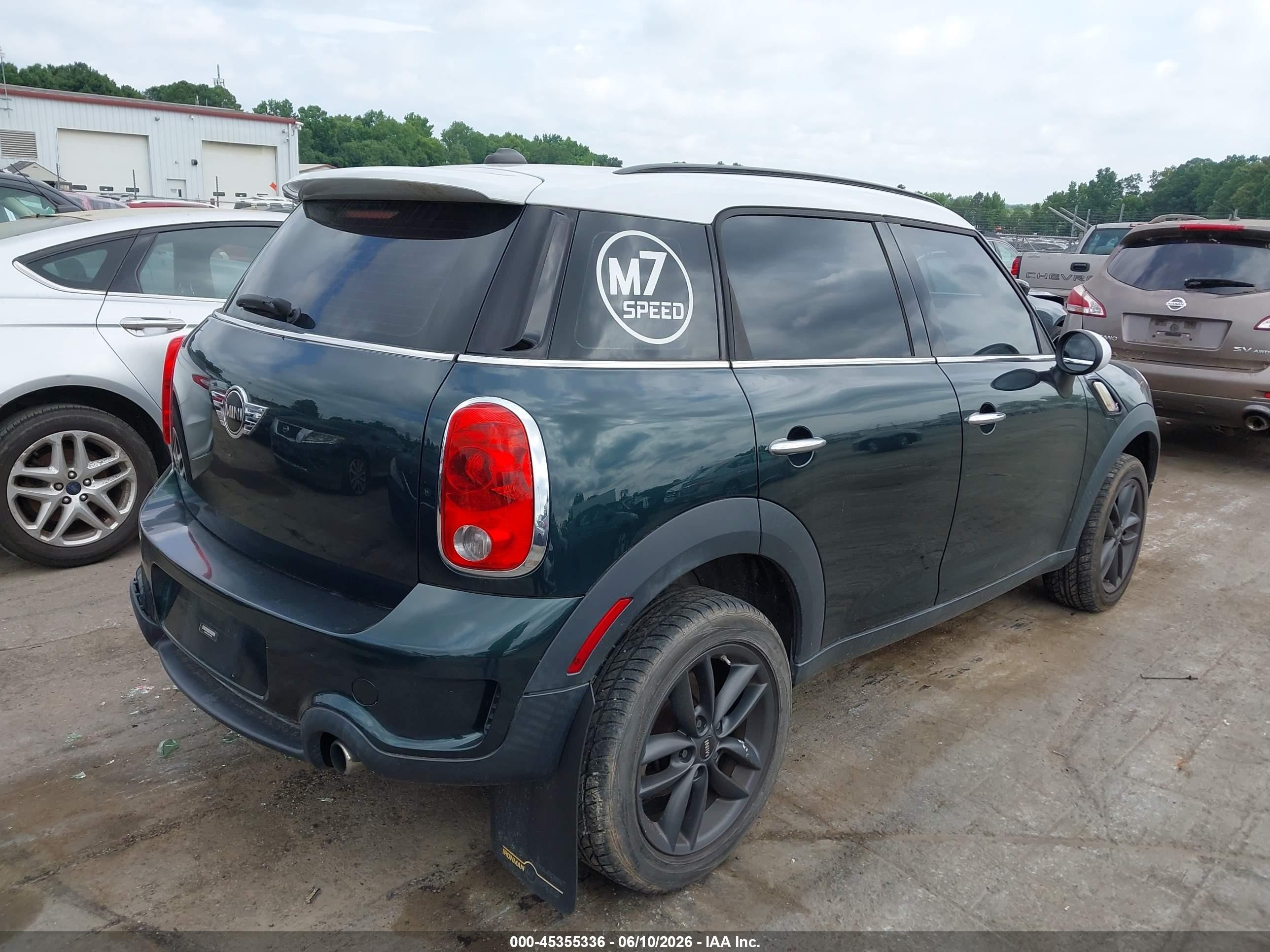 2013 Mini Countryman Cooper S Green vin: WMWZC5C54DWP34062