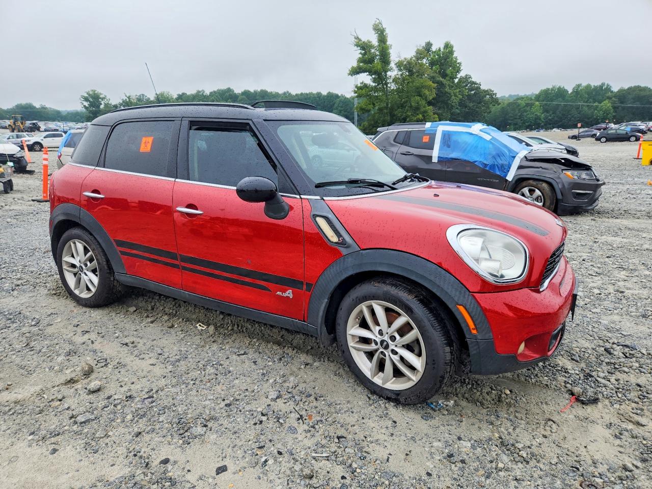 2014 Mini Cooper S Countryman Red vin: WMWZC5C54EWP36959