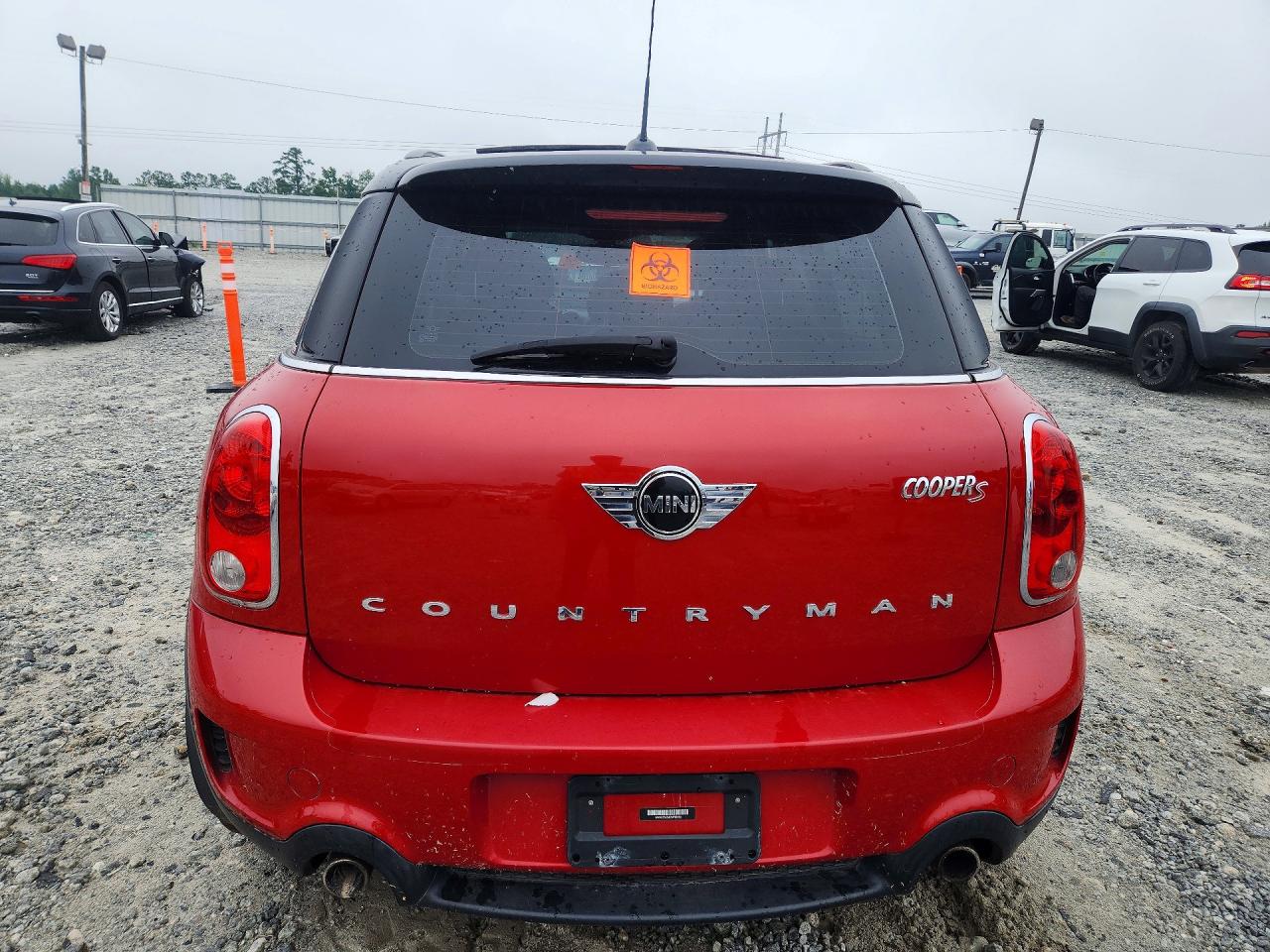 2014 Mini Cooper S Countryman Red vin: WMWZC5C54EWP36959