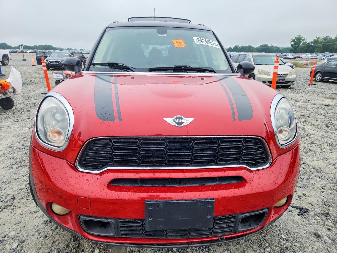 2014 Mini Cooper S Countryman Red vin: WMWZC5C54EWP36959
