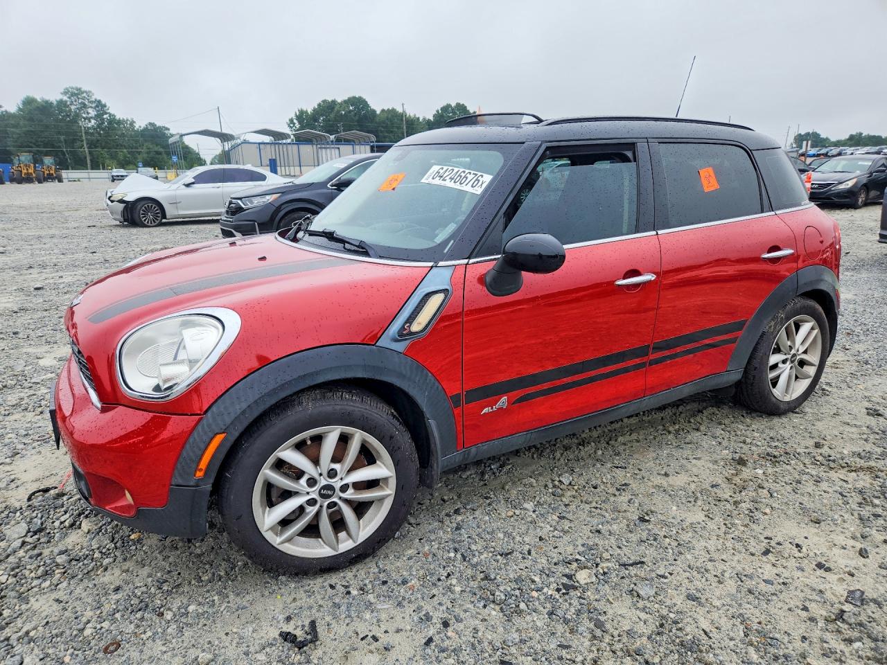 2014 Mini Cooper S Countryman Red vin: WMWZC5C54EWP36959