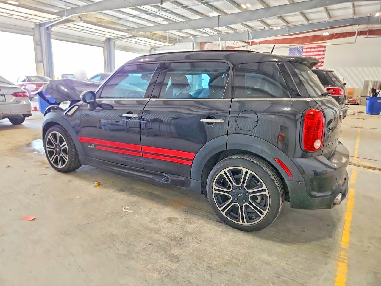 2015 Mini Cooper S Countryman Black vin: WMWZC5C54FWP46117