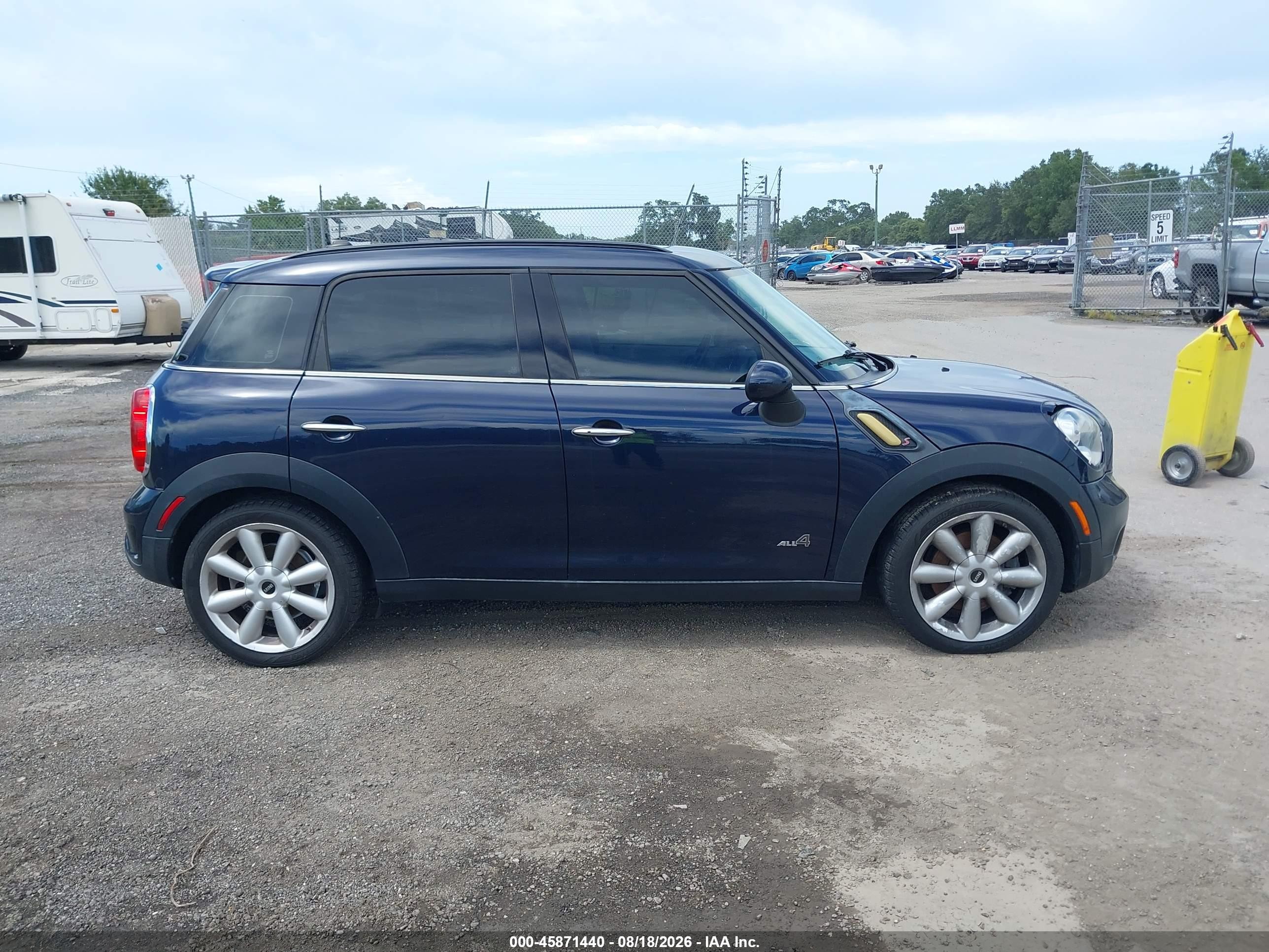 2012 Mini Cooper S Countryman Blue vin: WMWZC5C55CWL63458