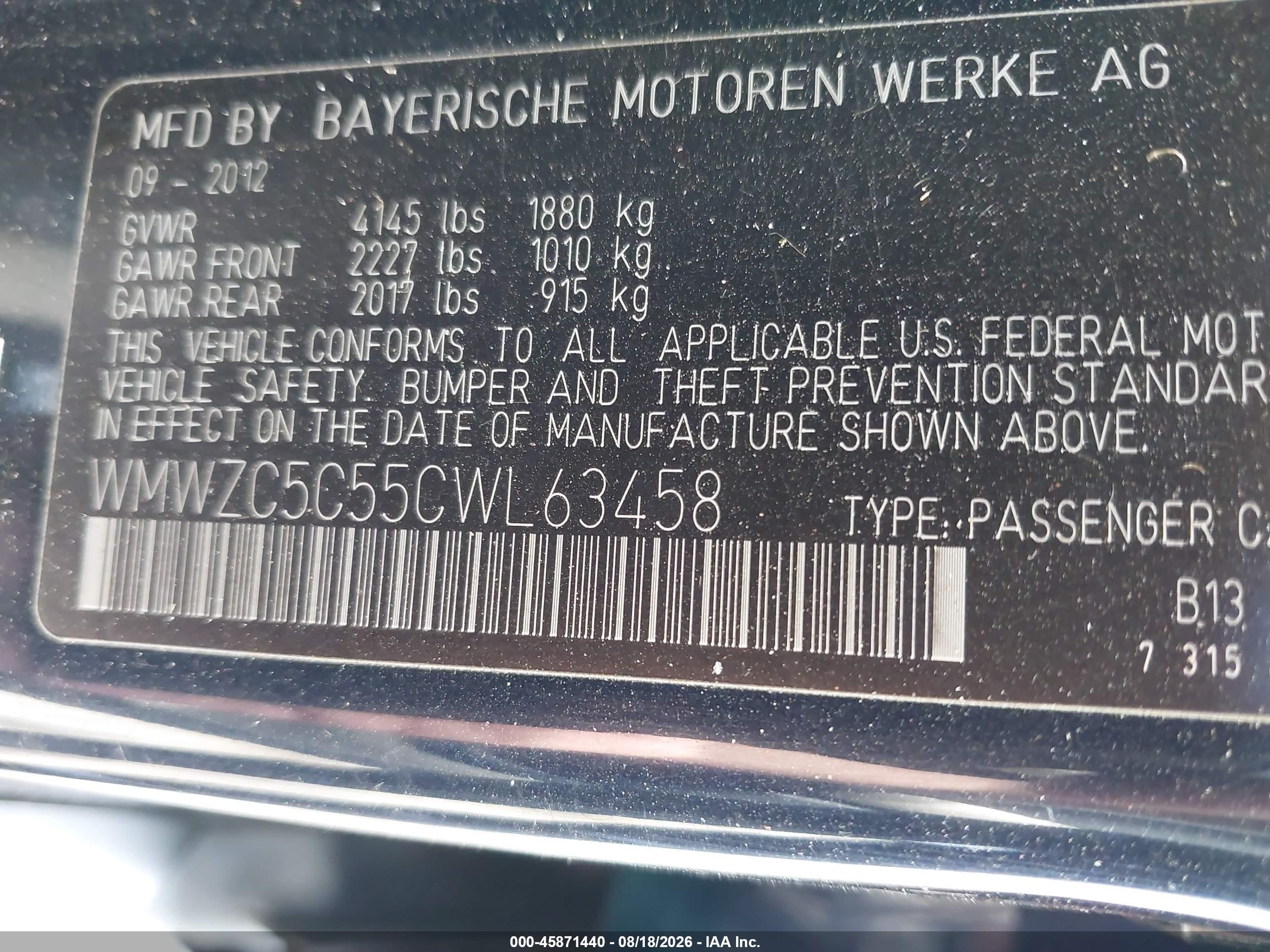 2012 Mini Cooper S Countryman Blue vin: WMWZC5C55CWL63458