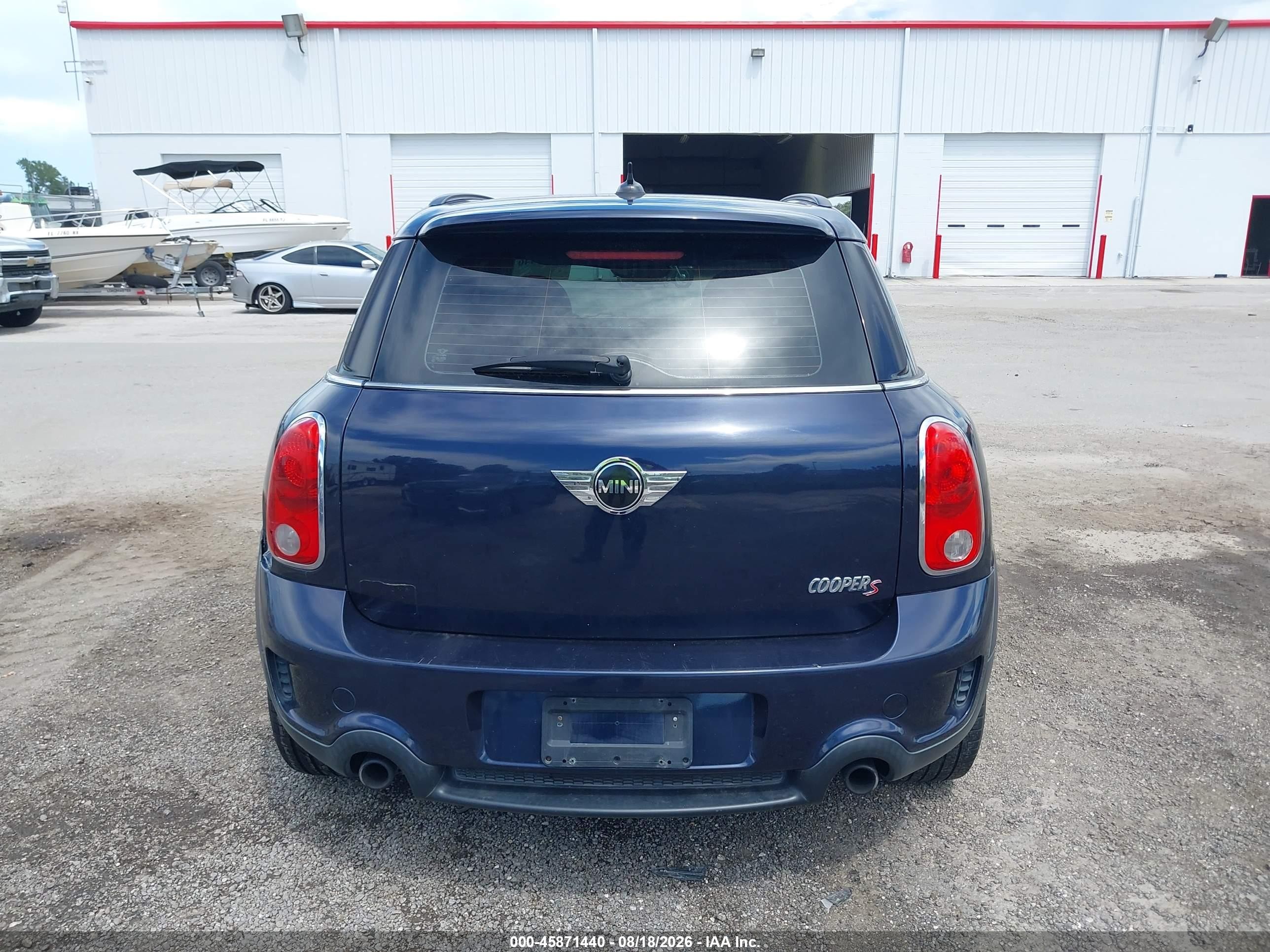 2012 Mini Cooper S Countryman Blue vin: WMWZC5C55CWL63458