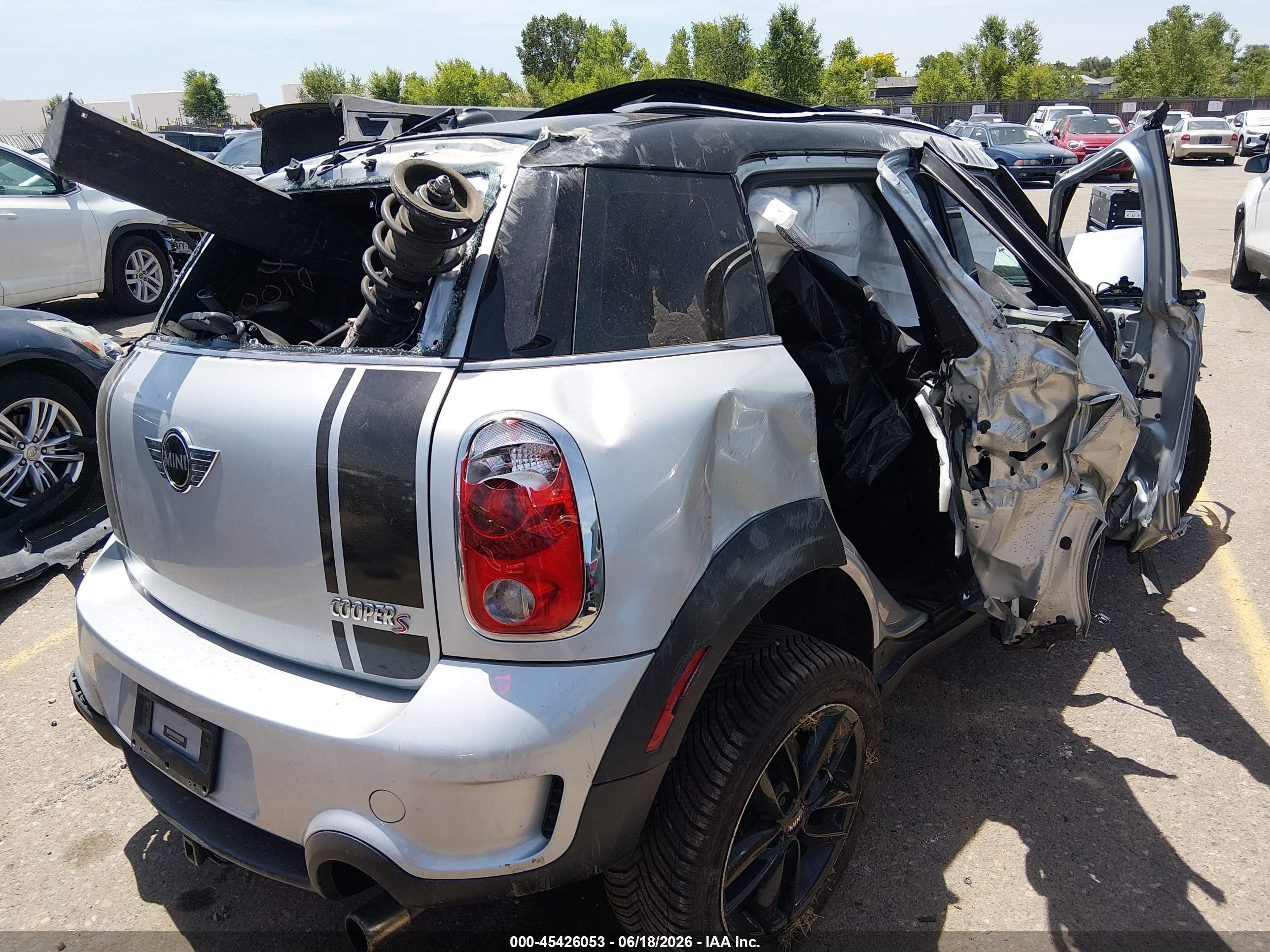 2013 Mini Countryman Cooper S Gray vin: WMWZC5C55DWM15821