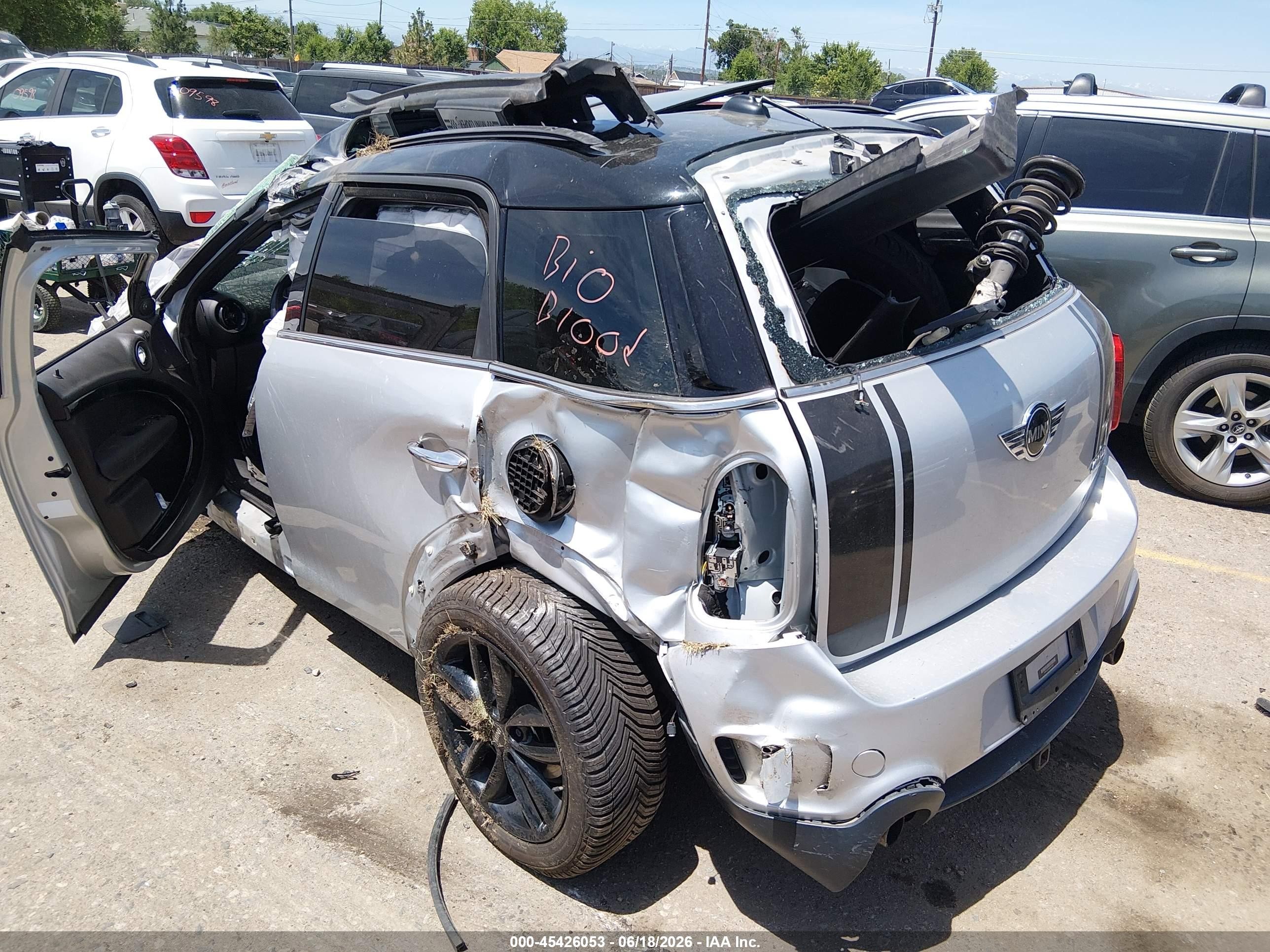 2013 Mini Countryman Cooper S Gray vin: WMWZC5C55DWM15821