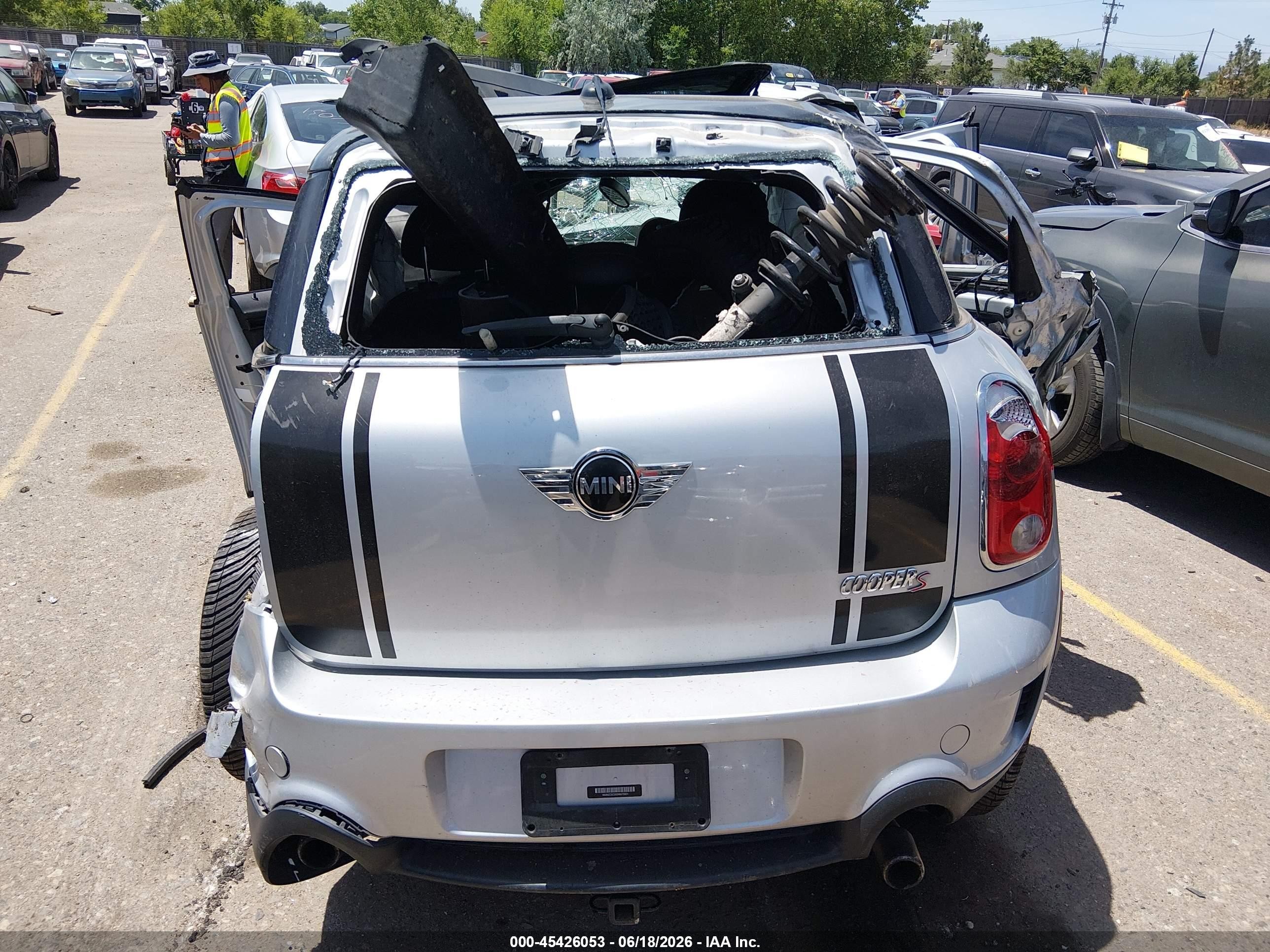 2013 Mini Countryman Cooper S Gray vin: WMWZC5C55DWM15821
