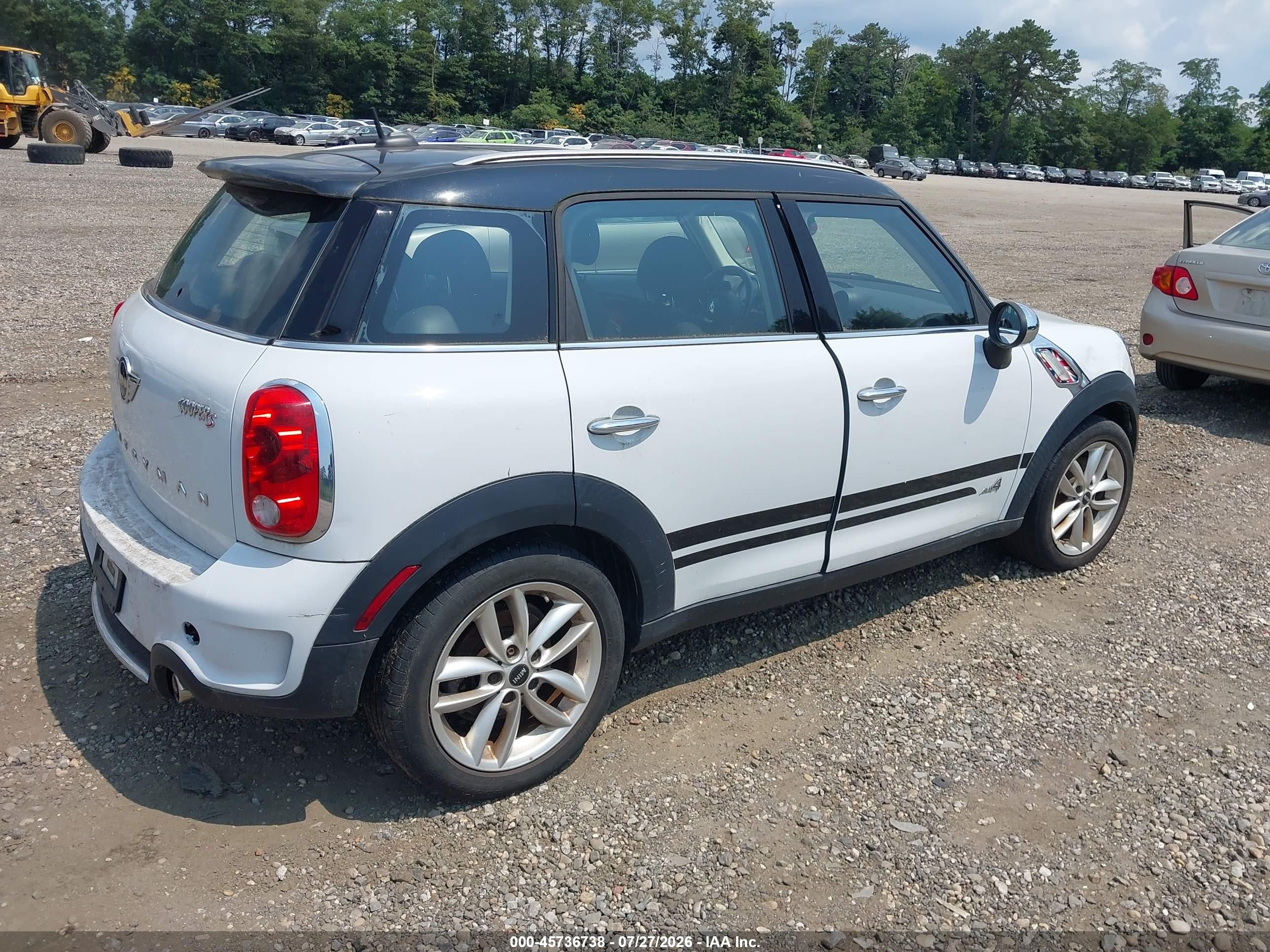 2013 Mini Countryman Cooper S White vin: WMWZC5C55DWP34927