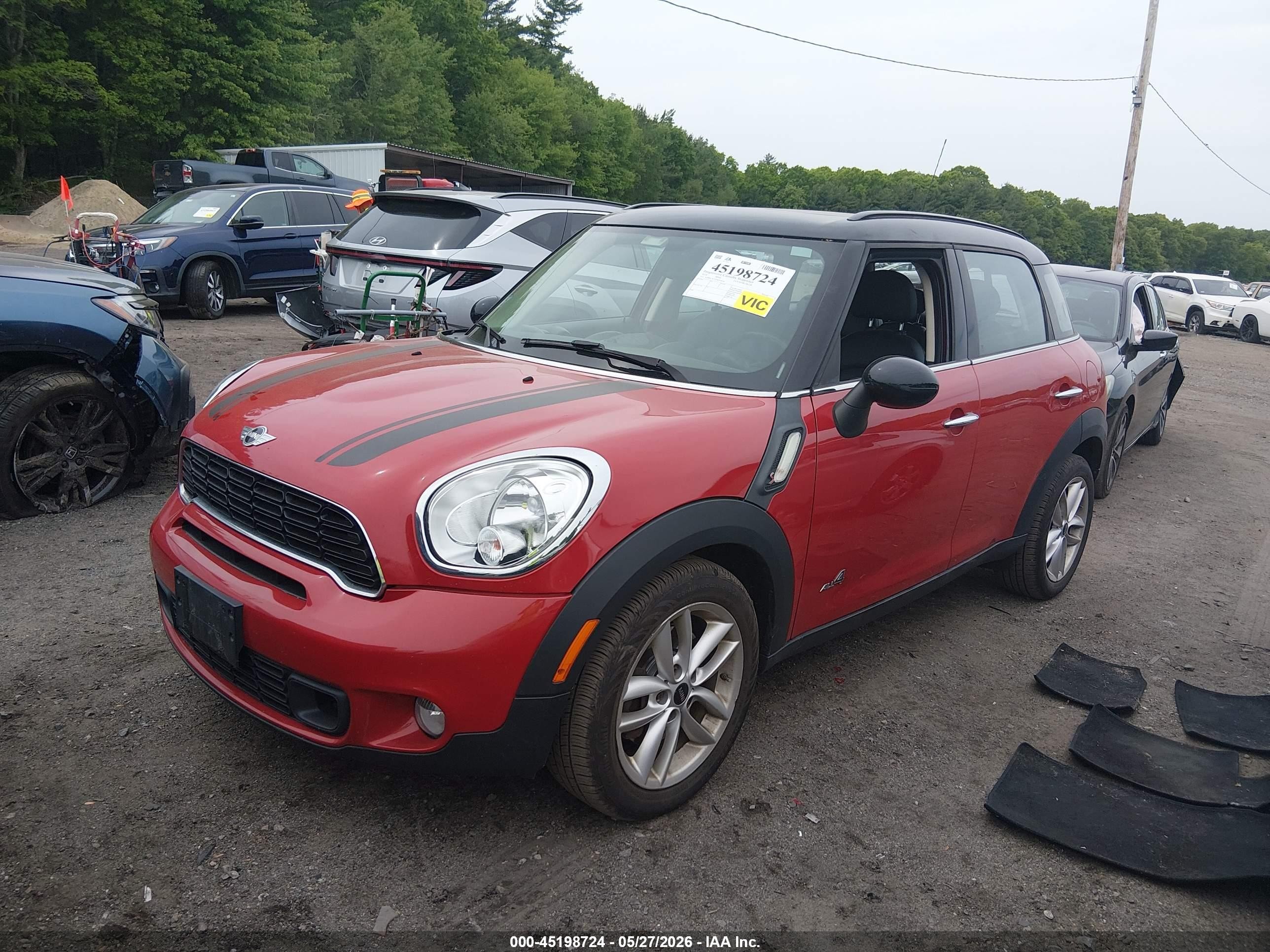 2014 Mini Countryman Cooper S Red vin: WMWZC5C55EWM18588