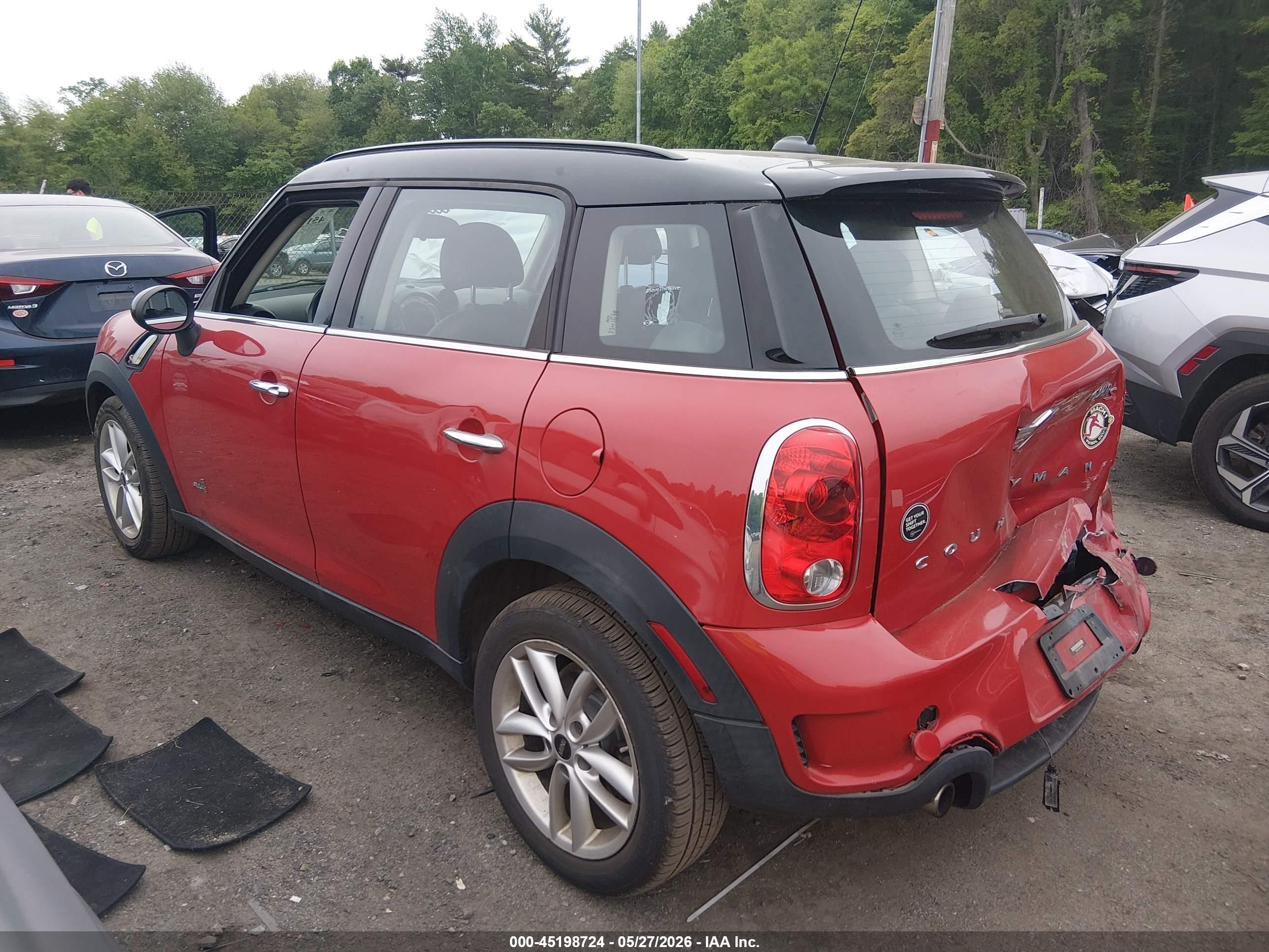 2014 Mini Countryman Cooper S Red vin: WMWZC5C55EWM18588
