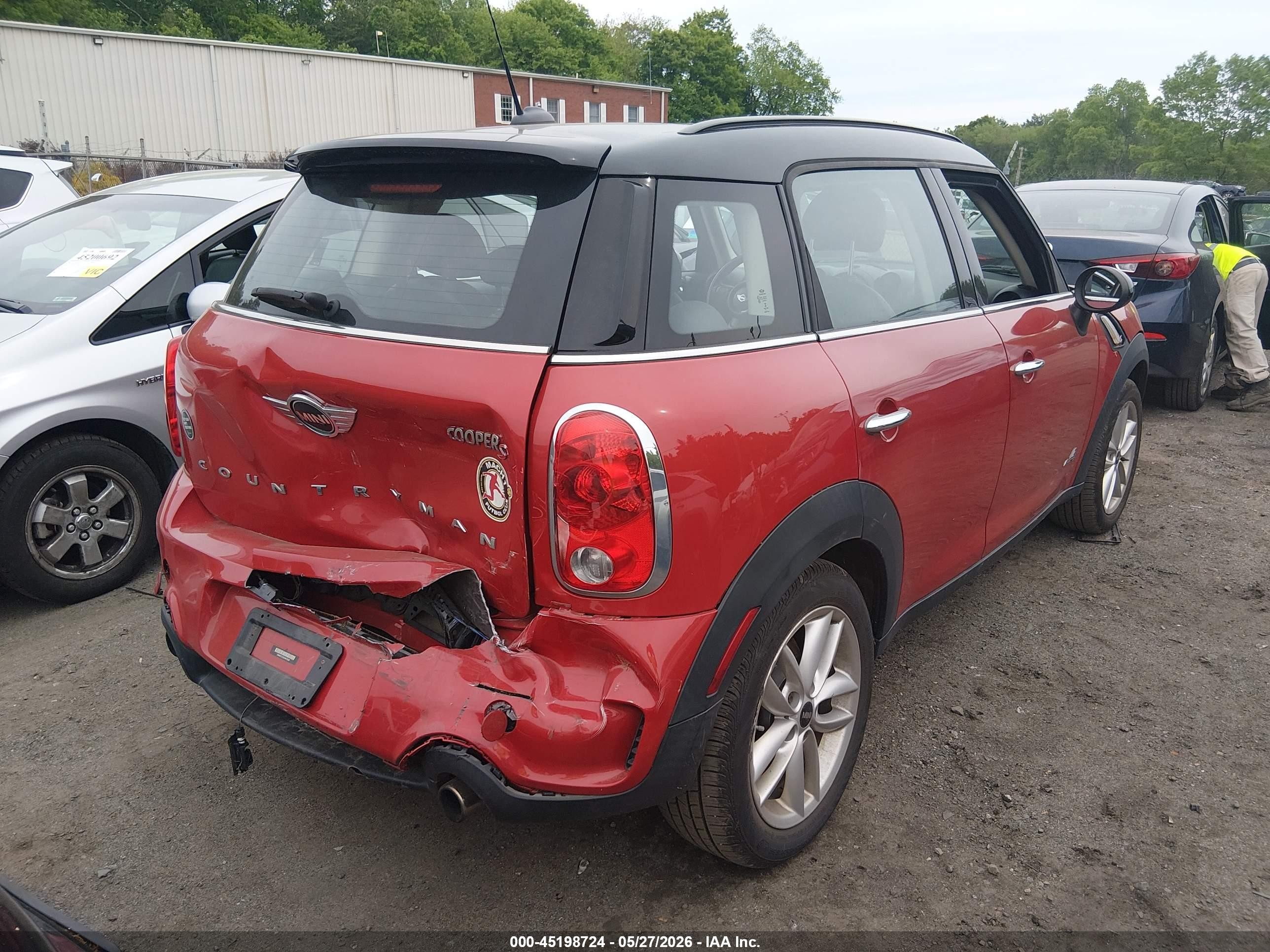 2014 Mini Countryman Cooper S Red vin: WMWZC5C55EWM18588