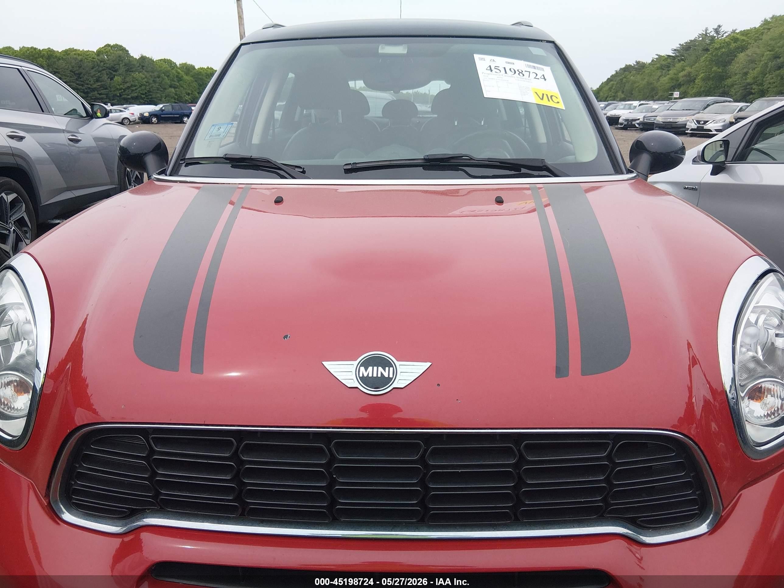 2014 Mini Countryman Cooper S Red vin: WMWZC5C55EWM18588