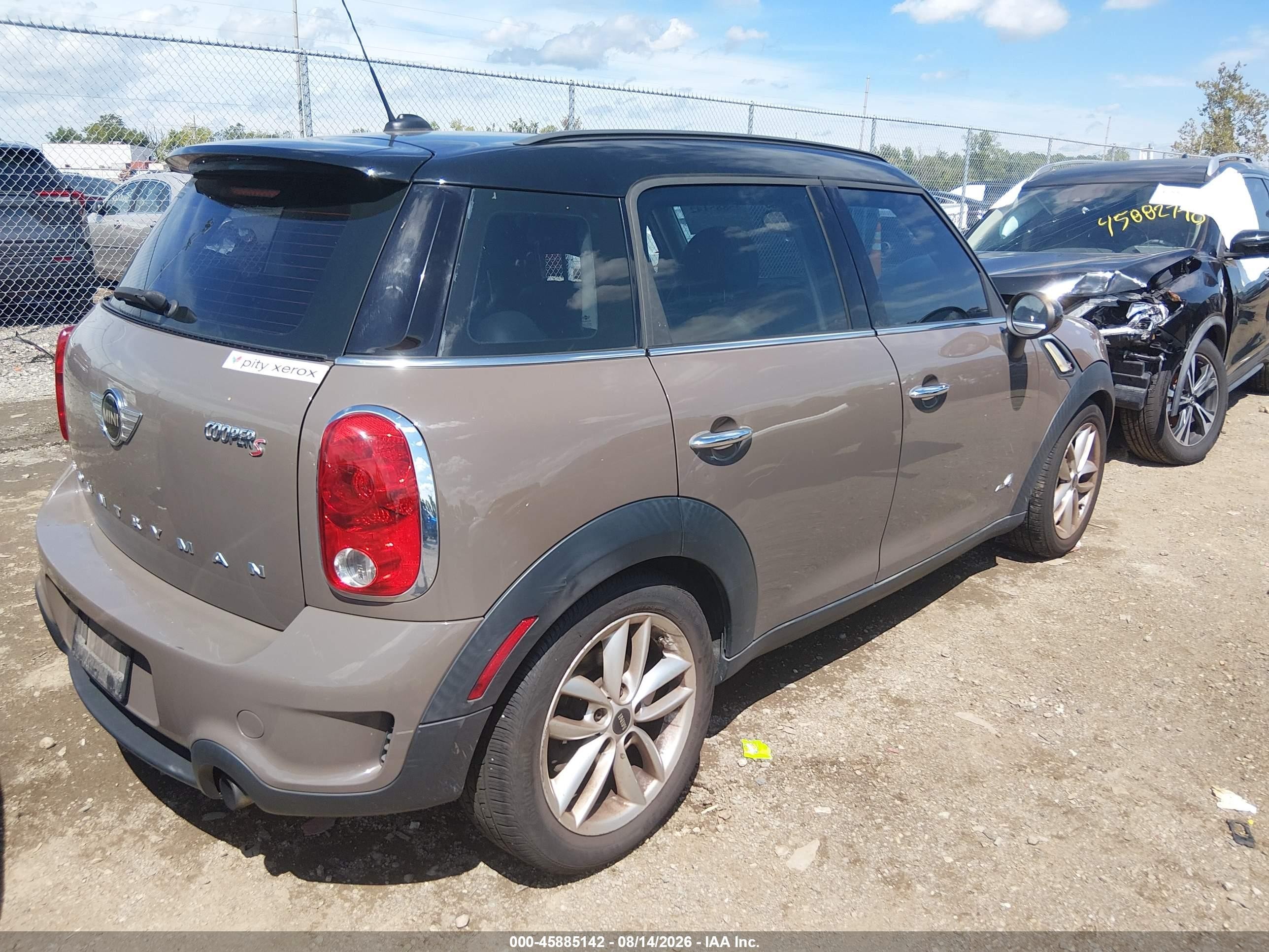 2014 Mini Countryman Cooper S Brown vin: WMWZC5C55EWP39434