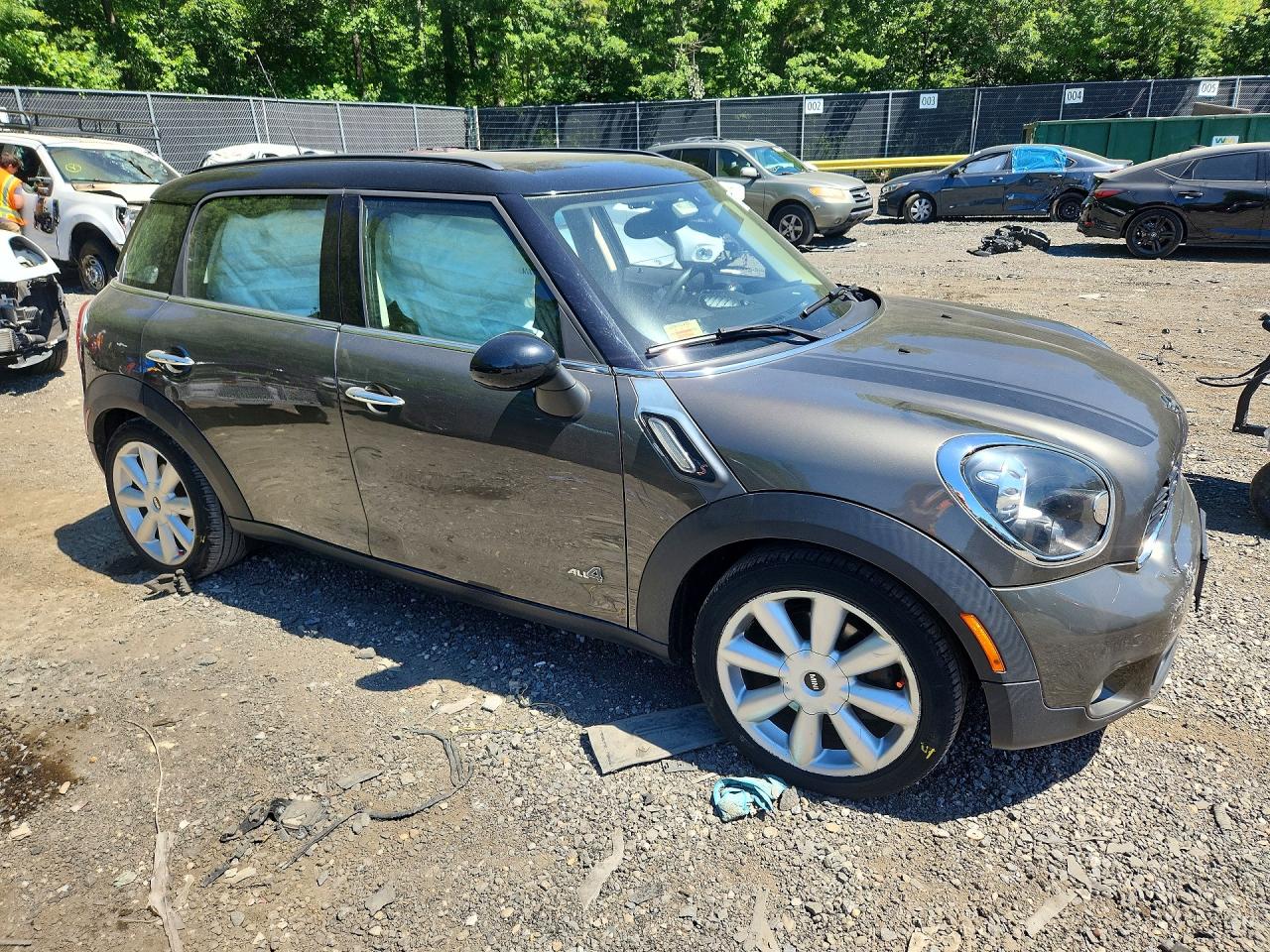 2014 Mini Cooper S Countryman Gray vin: WMWZC5C55EWP40440