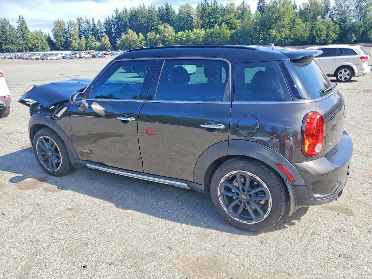 2015 Mini Cooper S Countryman Black vin: WMWZC5C55FWP45865