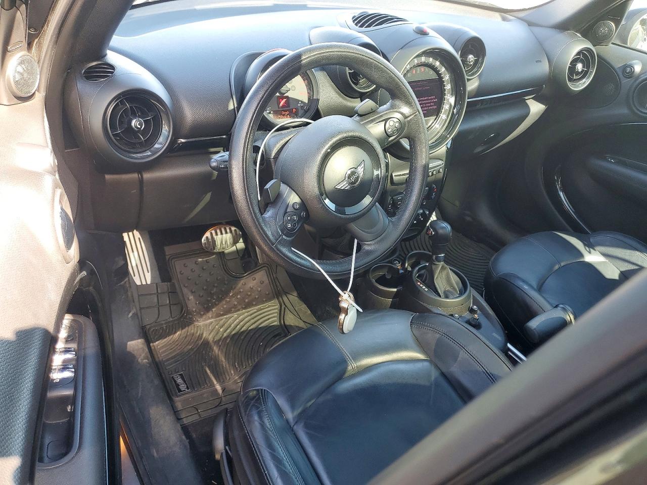 2015 Mini Cooper S Countryman Black vin: WMWZC5C55FWP45865