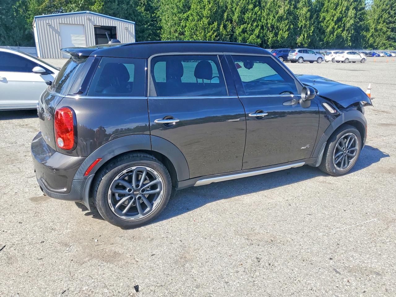2015 Mini Cooper S Countryman Black vin: WMWZC5C55FWP45865