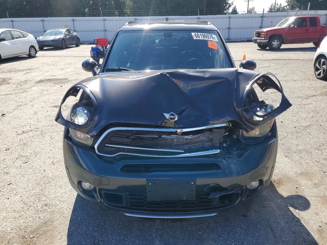2015 Mini Cooper S Countryman Black vin: WMWZC5C55FWP45865