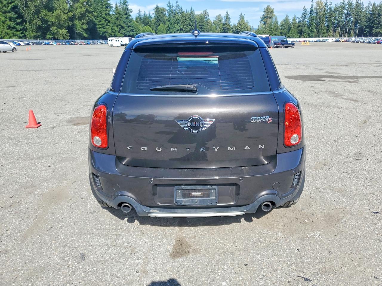 2015 Mini Cooper S Countryman Black vin: WMWZC5C55FWP45865