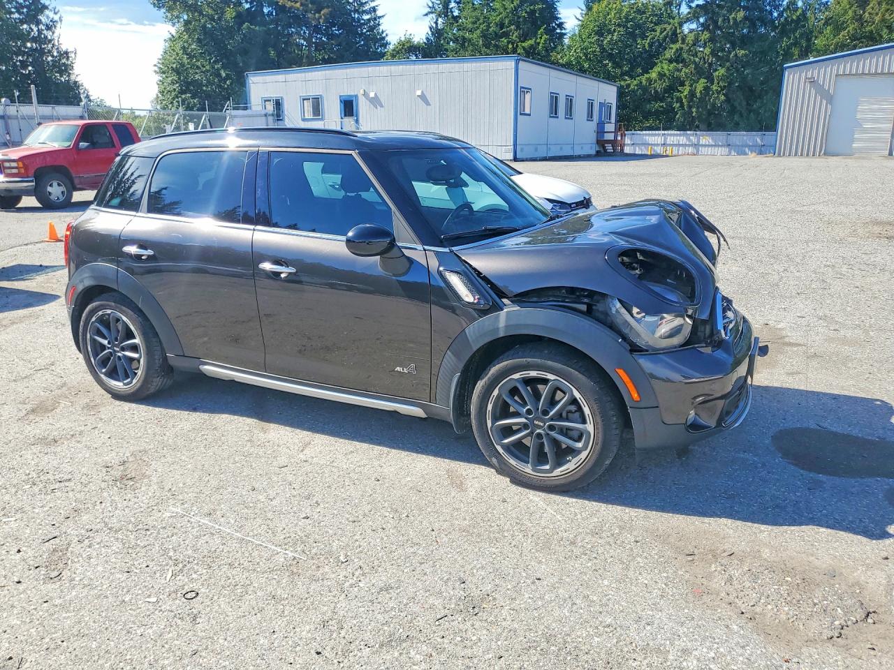 2015 Mini Cooper S Countryman Black vin: WMWZC5C55FWP45865