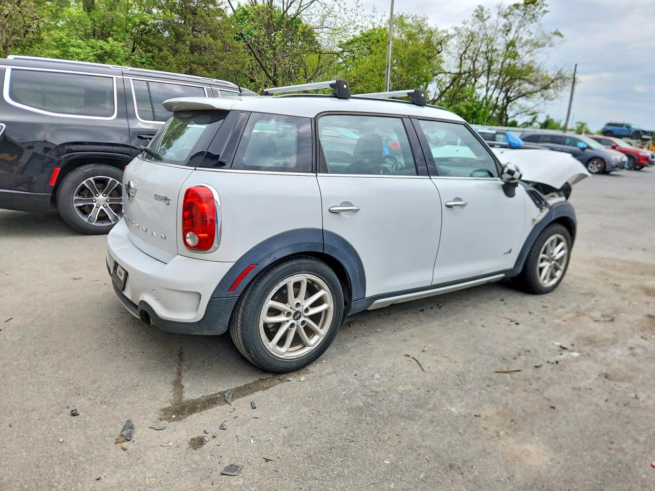 2015 Mini Cooper S Countryman White vin: WMWZC5C55FWP48264