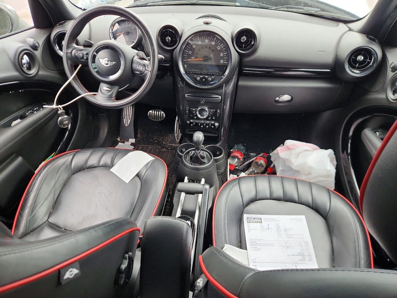 2015 Mini Cooper S Countryman White vin: WMWZC5C55FWP48264