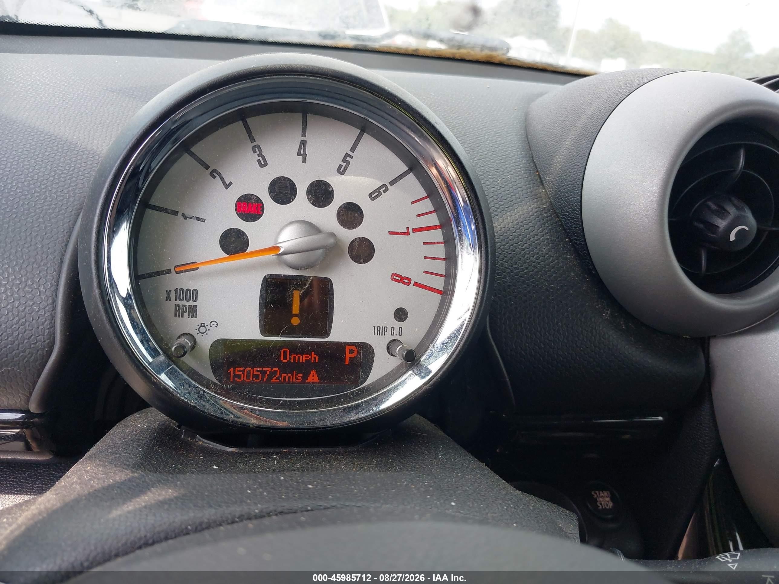 2011 Mini Cooper S Countryman   White vin: WMWZC5C56BWH99205