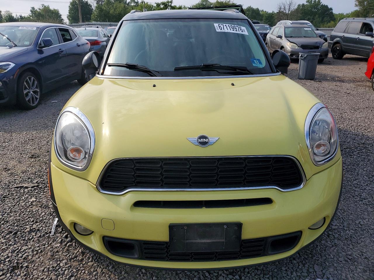 2012 Mini Cooper S Countryman Желтый vin: WMWZC5C56CWM13199
