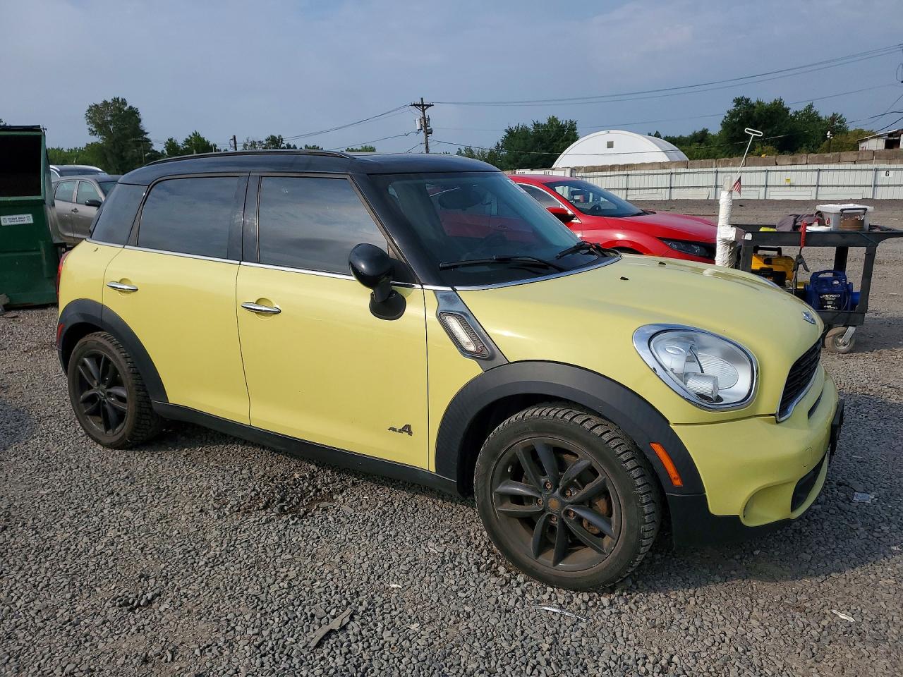 2012 Mini Cooper S Countryman Желтый vin: WMWZC5C56CWM13199
