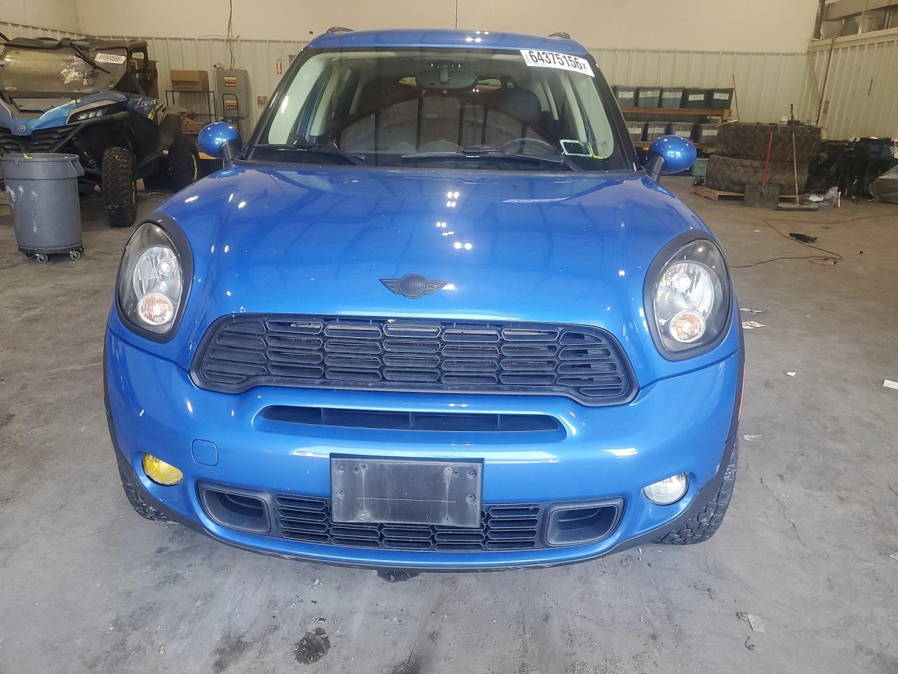 2013 Mini Cooper S Countryman Blue vin: WMWZC5C56DWM16511