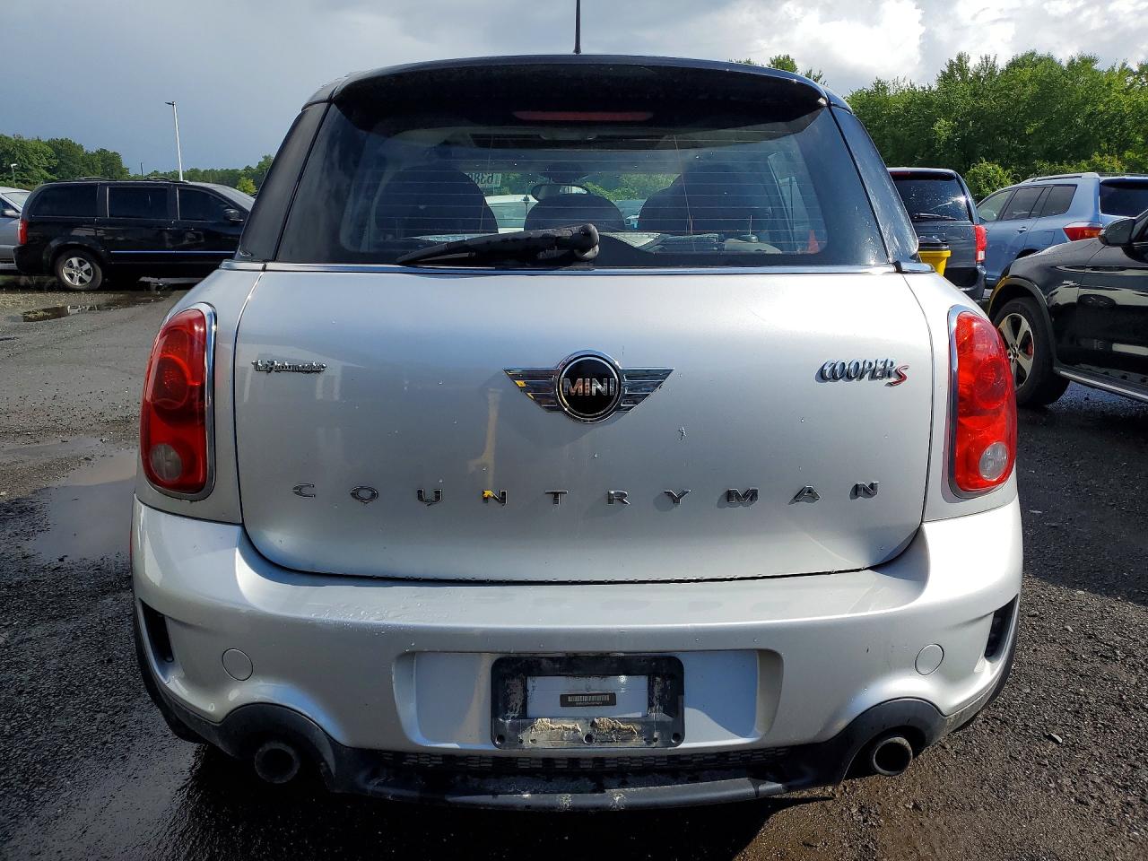 2013 Mini Cooper S Countryman Серебряный vin: WMWZC5C56DWP34452