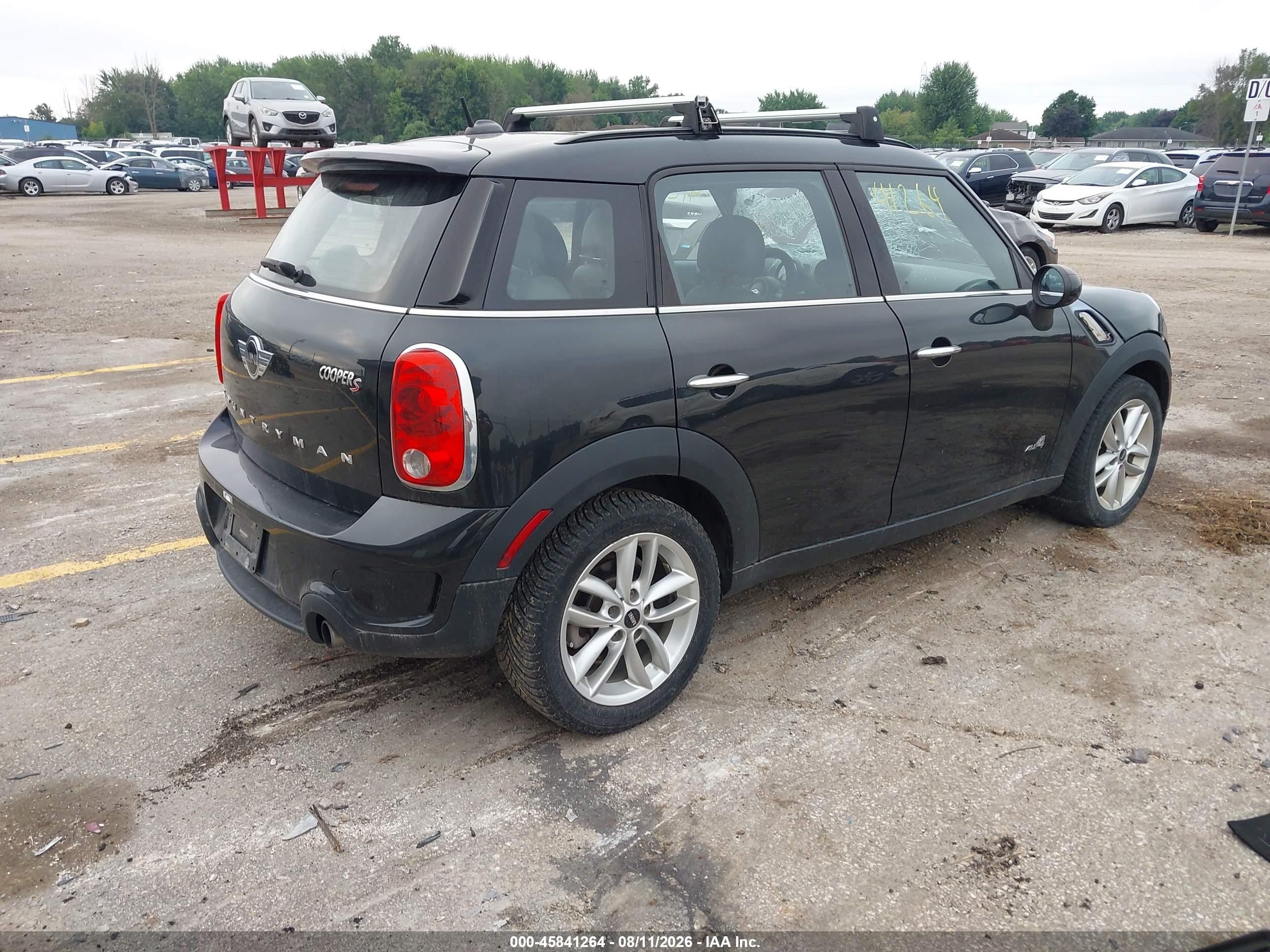 2014 Mini Countryman Cooper S Черный vin: WMWZC5C56EWP35571