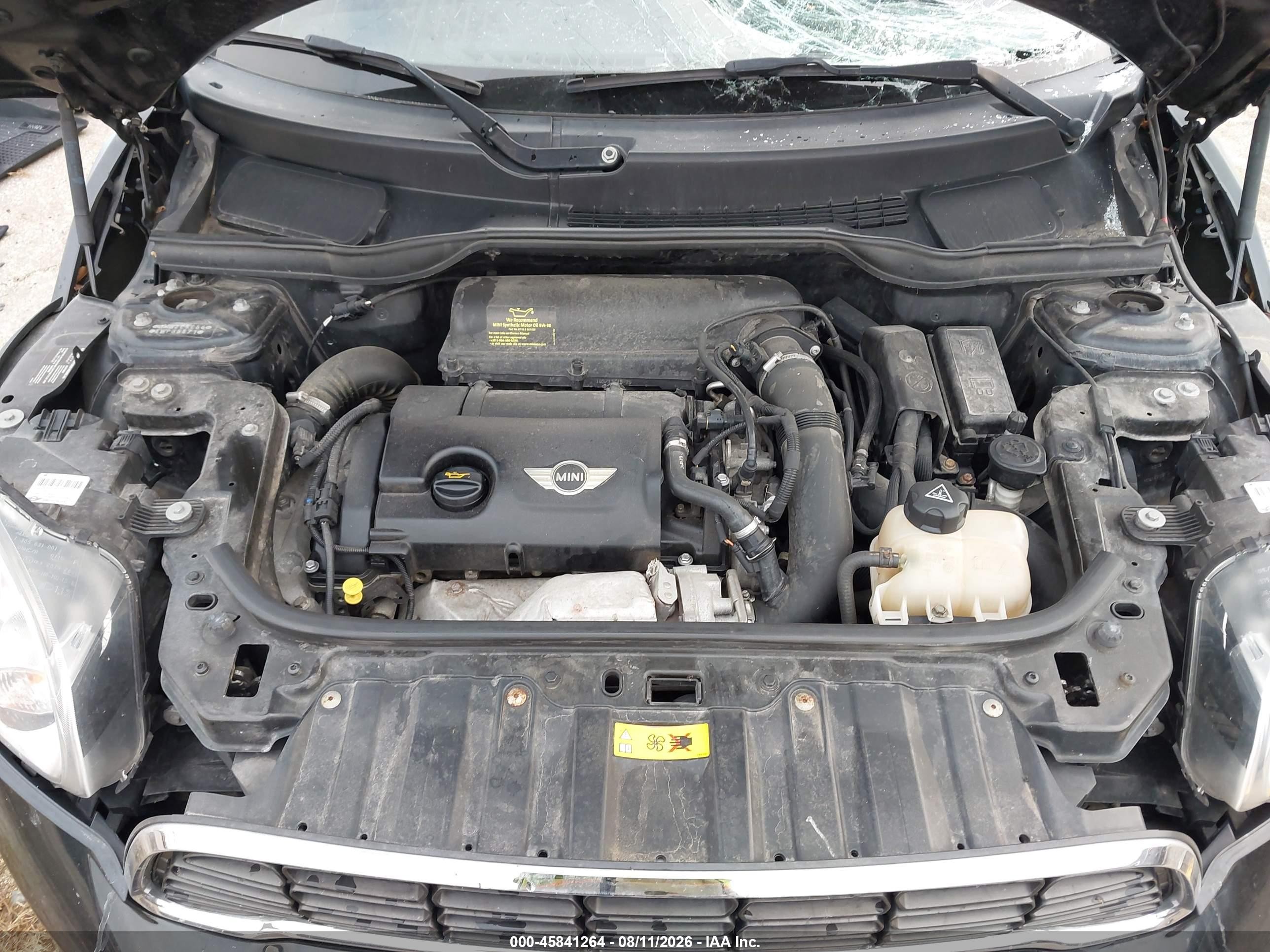 2014 Mini Countryman Cooper S Черный vin: WMWZC5C56EWP35571