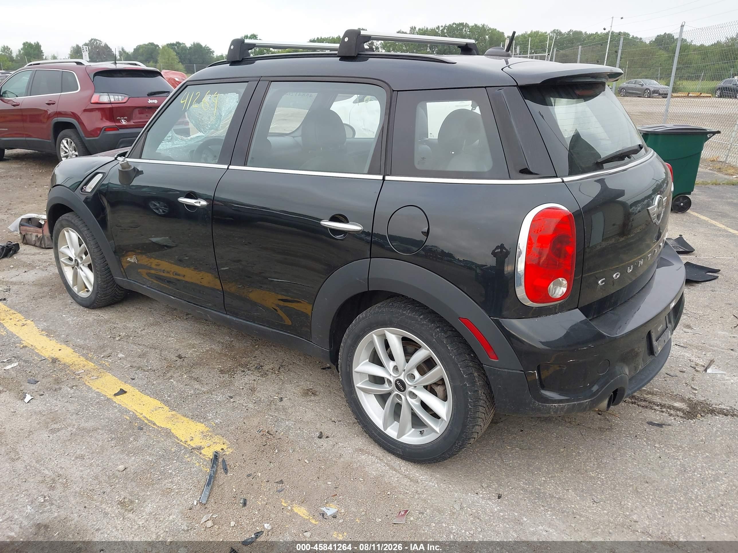 2014 Mini Countryman Cooper S Черный vin: WMWZC5C56EWP35571
