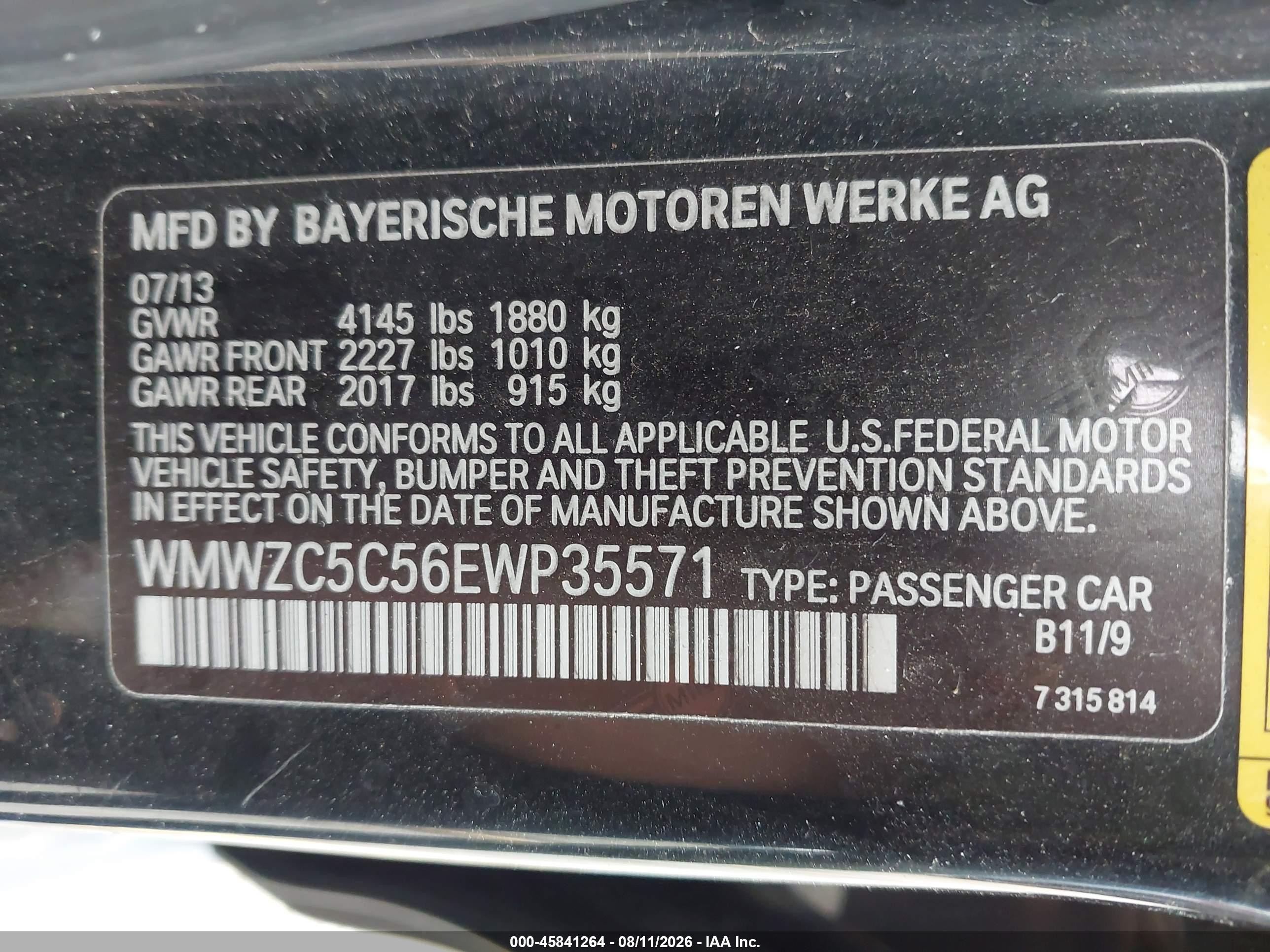2014 Mini Countryman Cooper S Черный vin: WMWZC5C56EWP35571