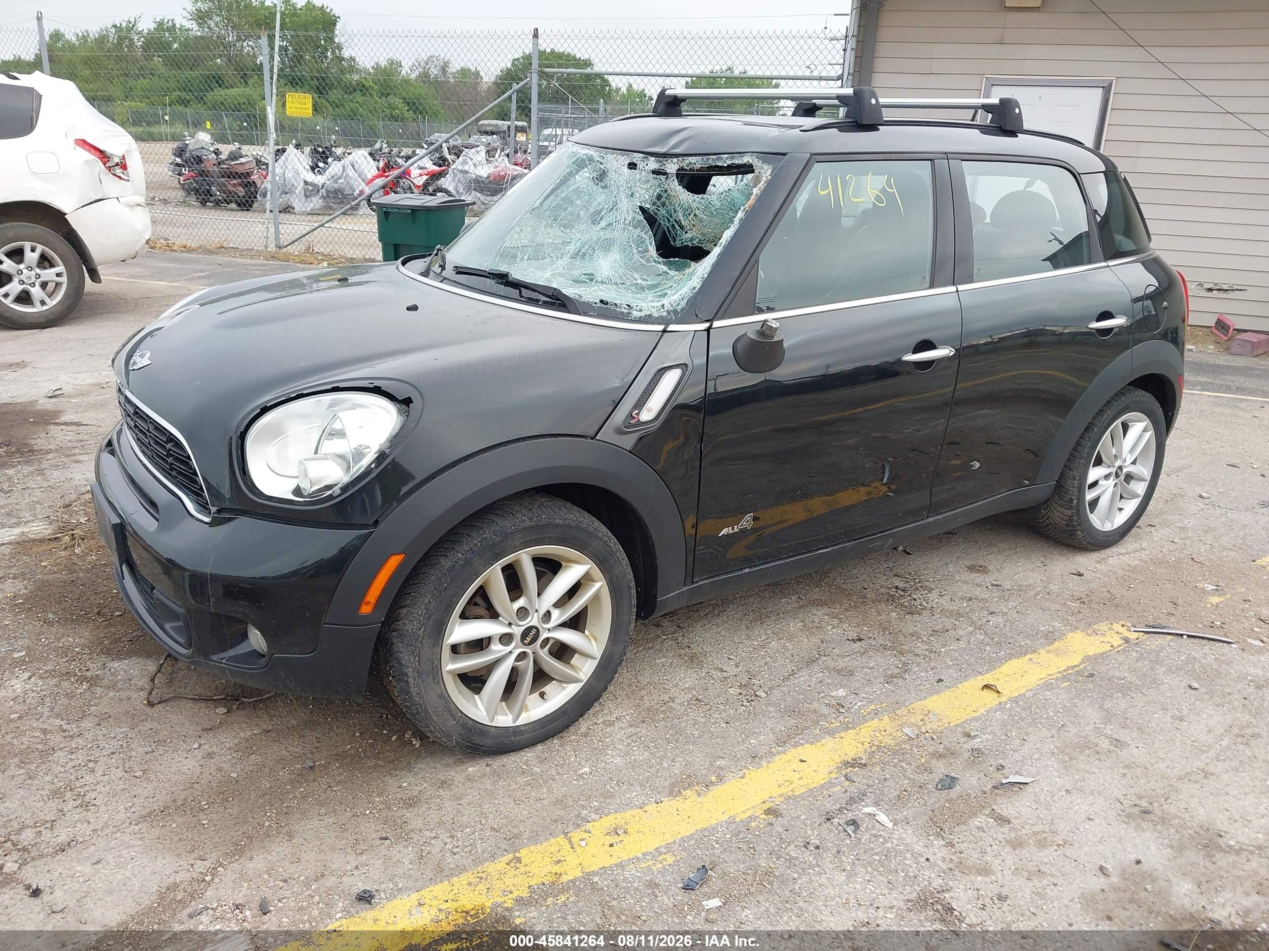 2014 Mini Countryman Cooper S Черный vin: WMWZC5C56EWP35571