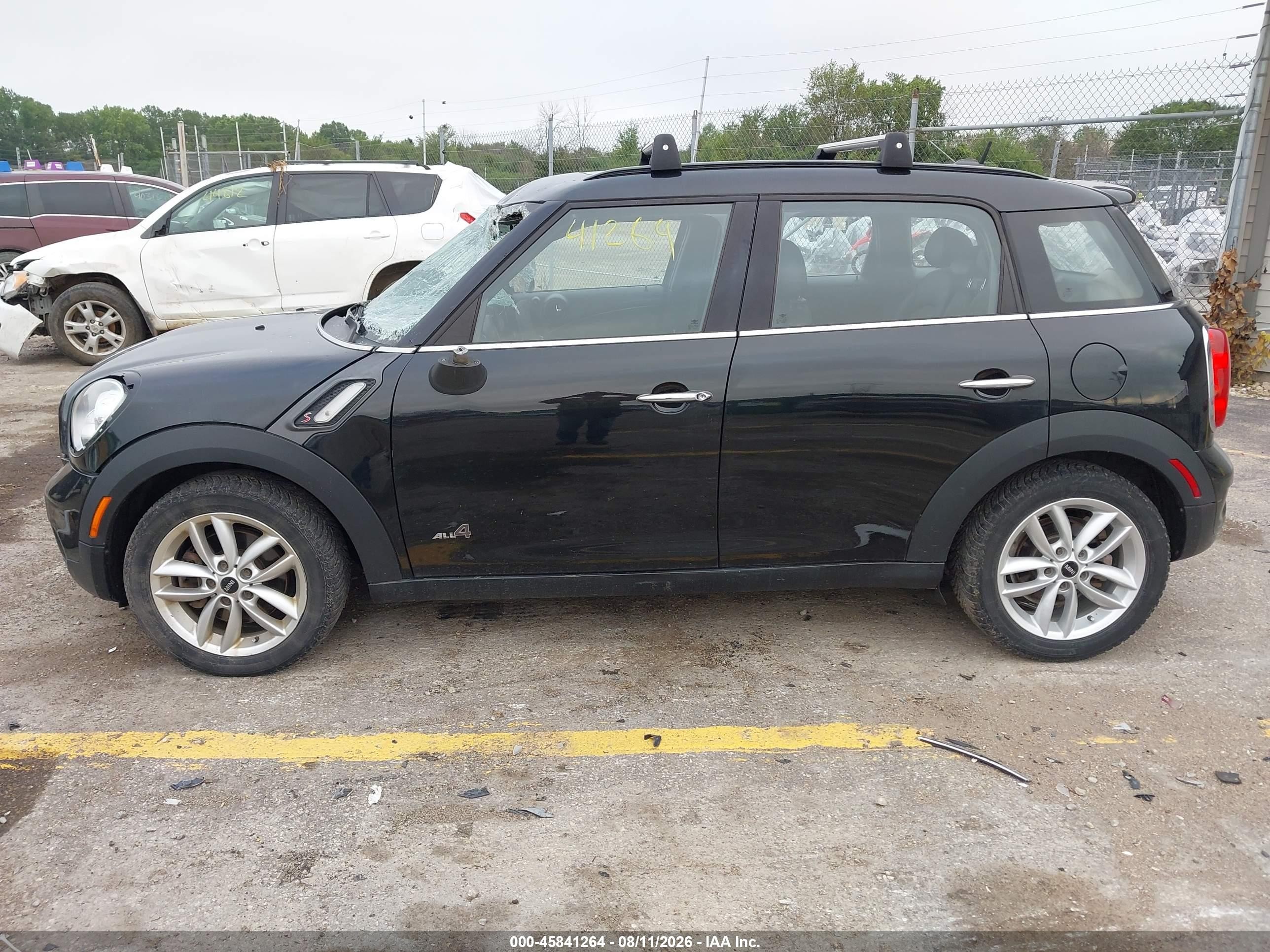 2014 Mini Countryman Cooper S Черный vin: WMWZC5C56EWP35571