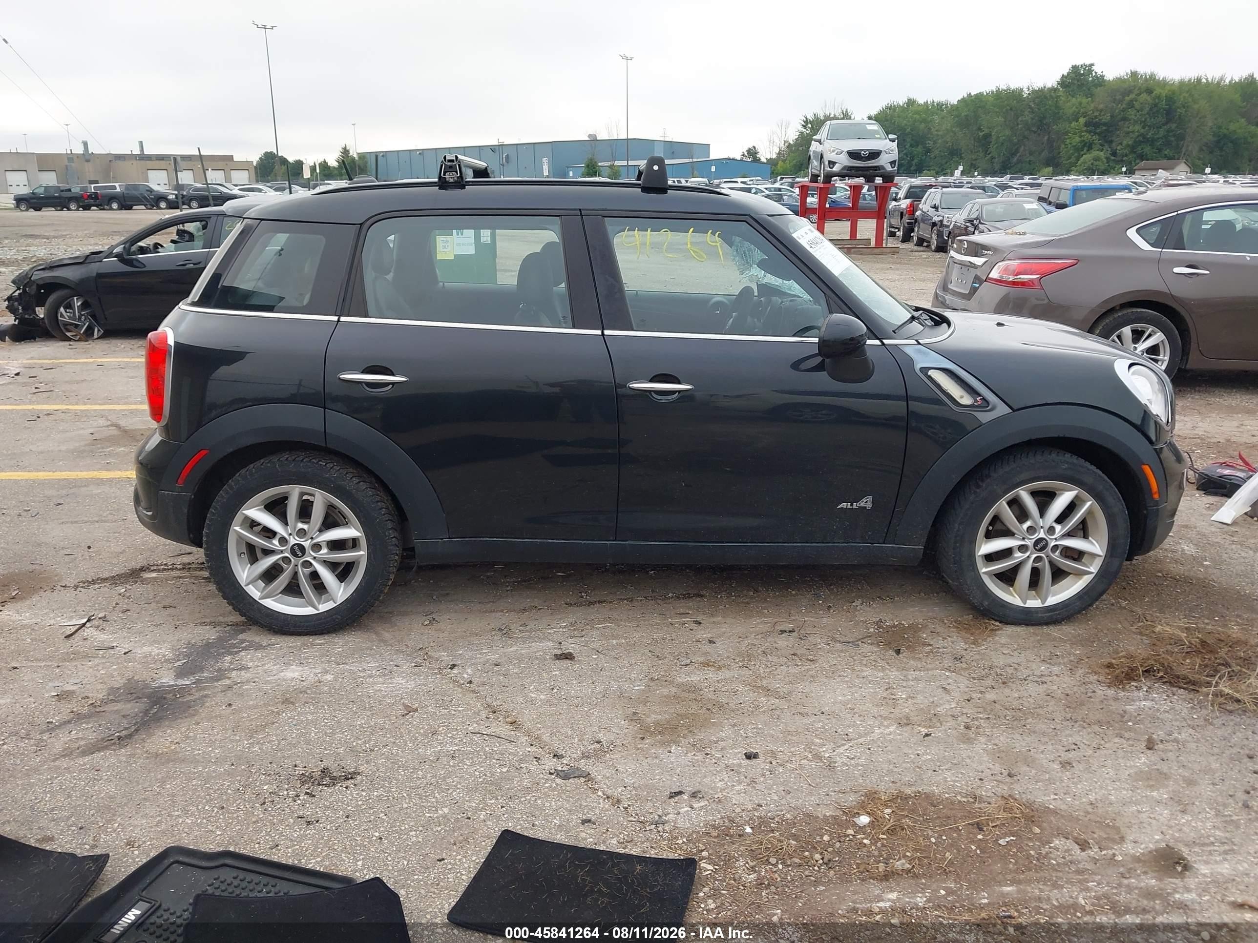 2014 Mini Countryman Cooper S Черный vin: WMWZC5C56EWP35571