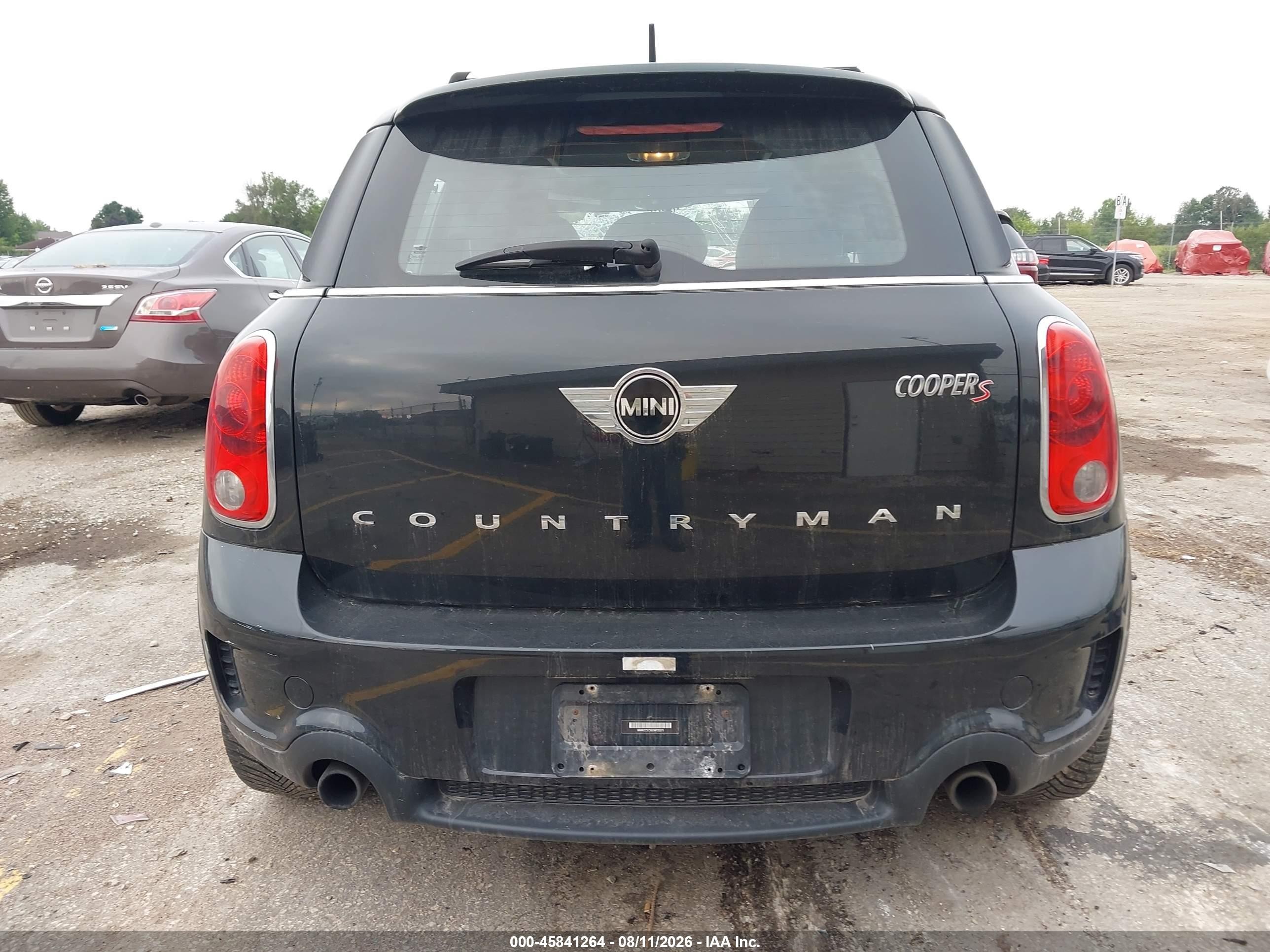 2014 Mini Countryman Cooper S Черный vin: WMWZC5C56EWP35571