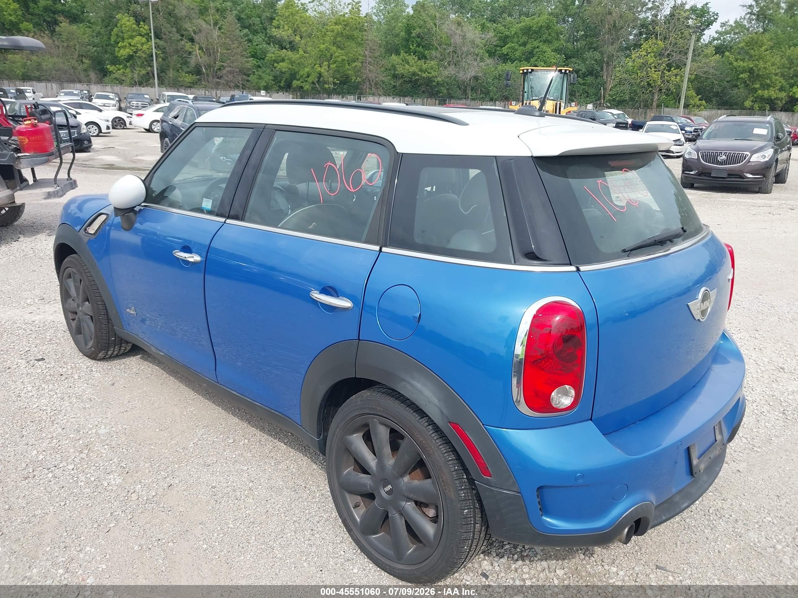 2014 Mini Countryman Cooper S Blue vin: WMWZC5C56EWP37367