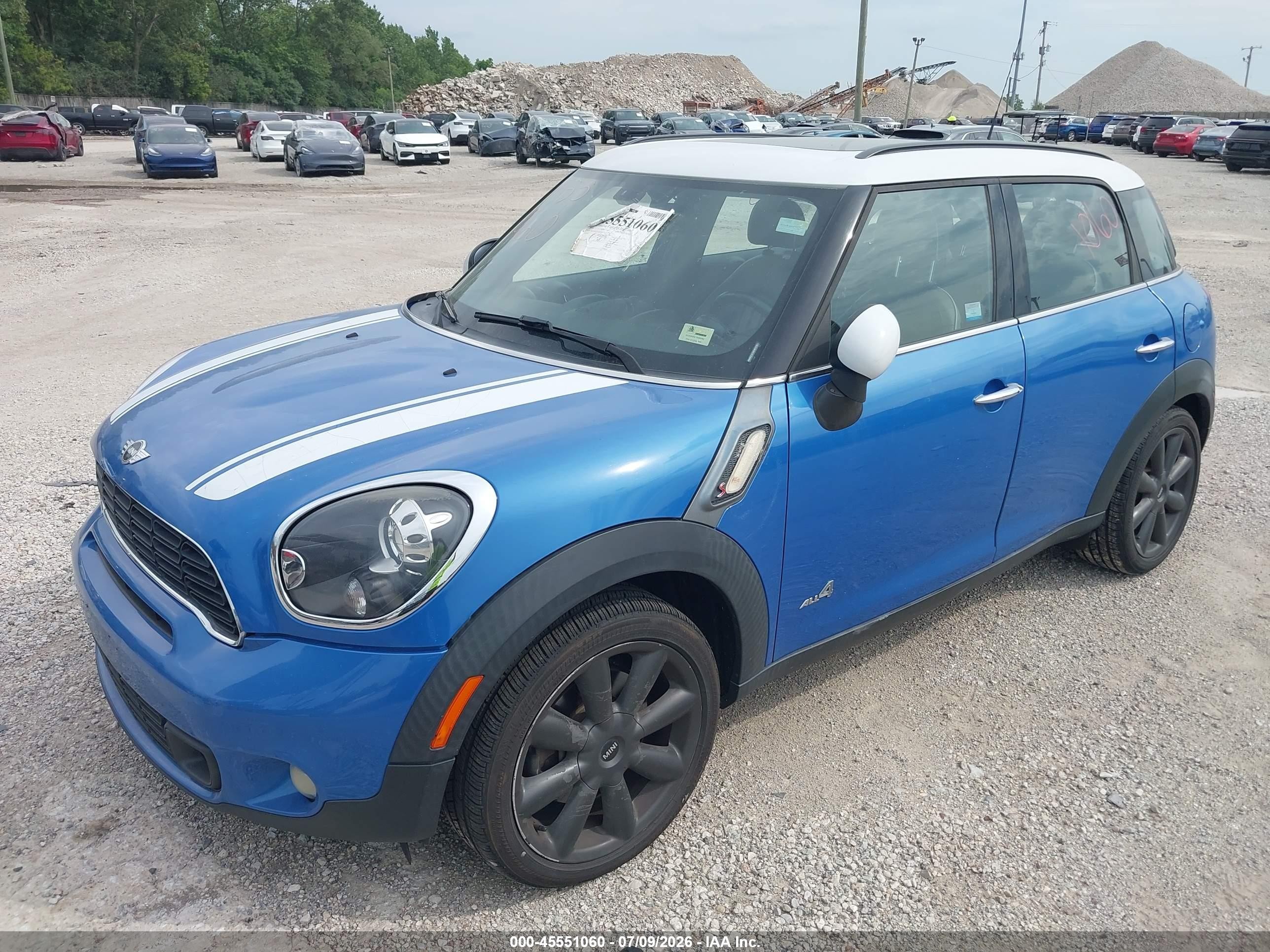 2014 Mini Countryman Cooper S Blue vin: WMWZC5C56EWP37367