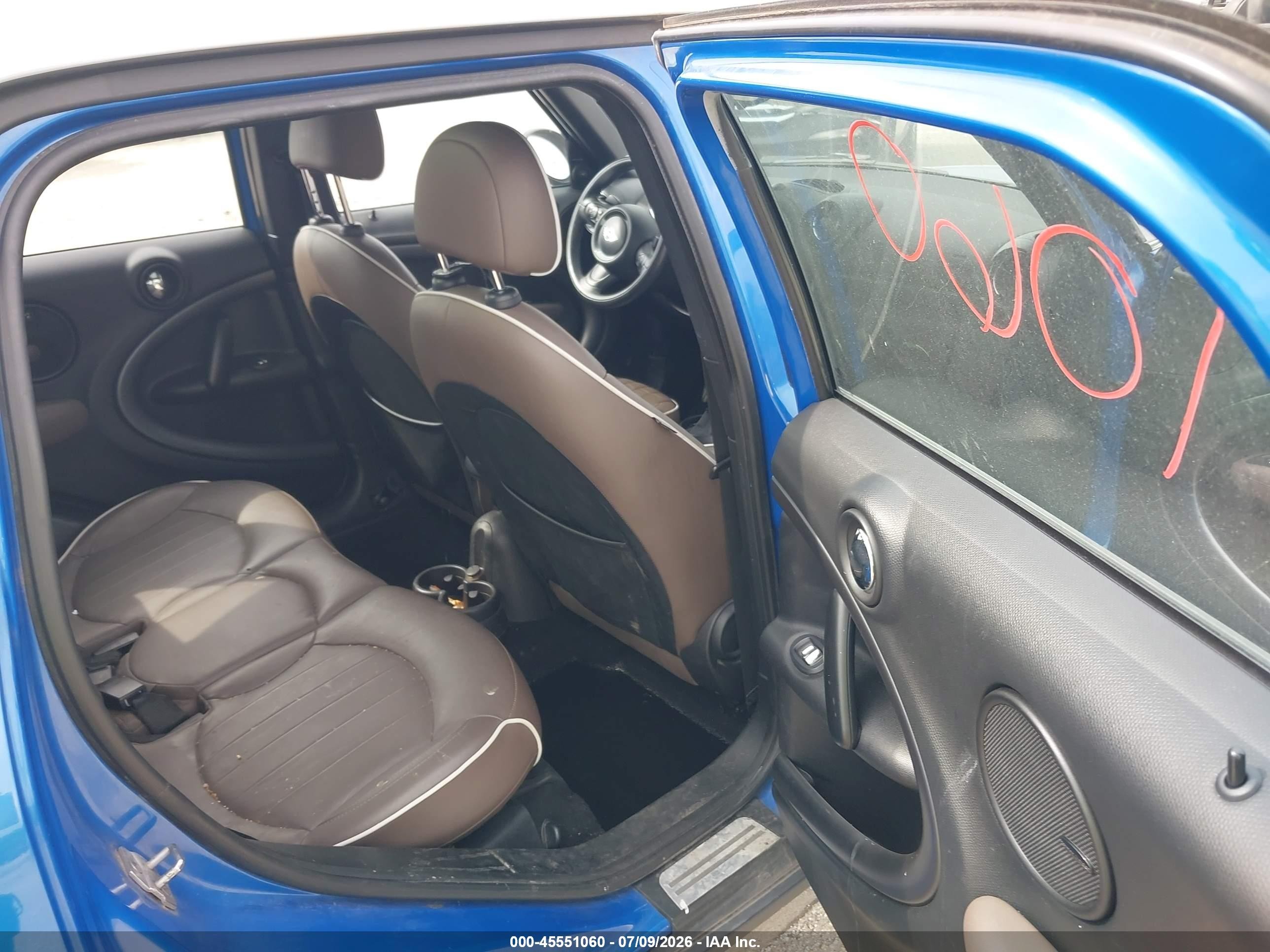 2014 Mini Countryman Cooper S Blue vin: WMWZC5C56EWP37367