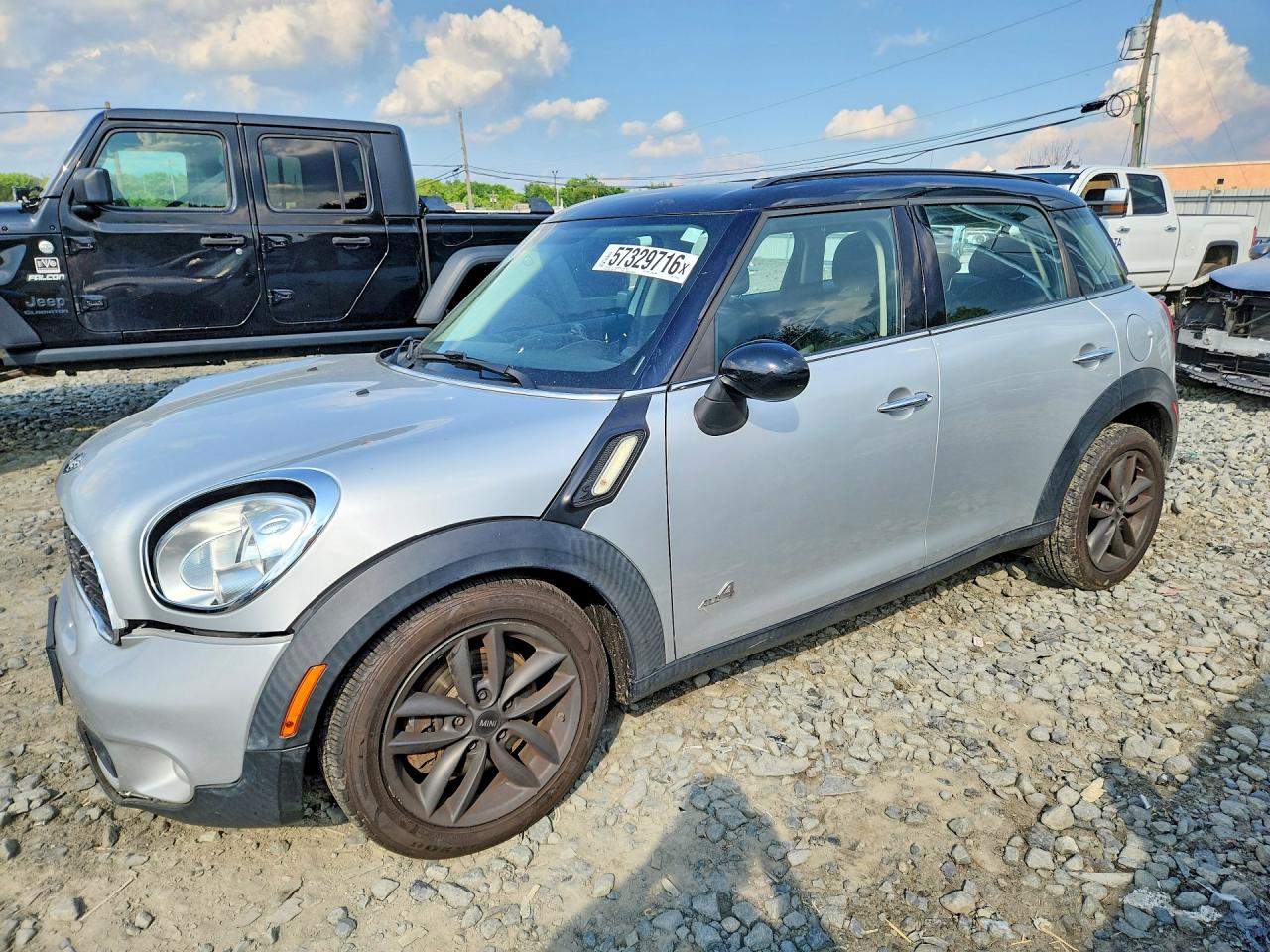 2014 Mini Cooper S Countryman Silver vin: WMWZC5C56EWP41855