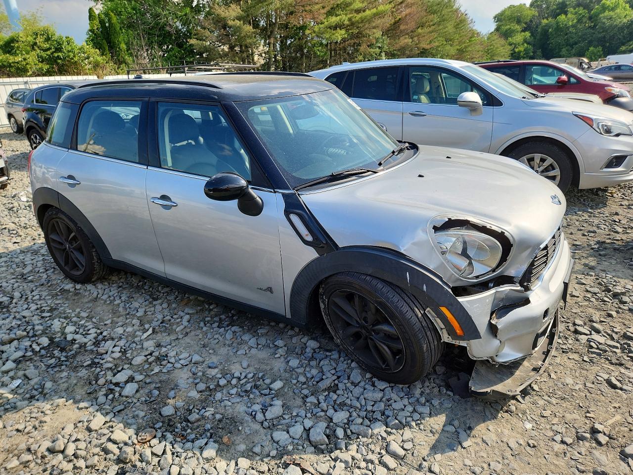 2014 Mini Cooper S Countryman Silver vin: WMWZC5C56EWP41855