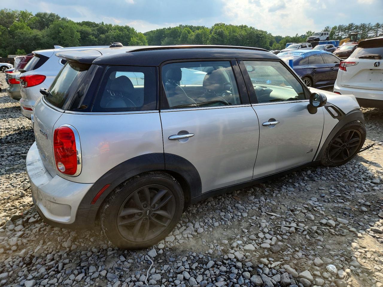 2014 Mini Cooper S Countryman Silver vin: WMWZC5C56EWP41855