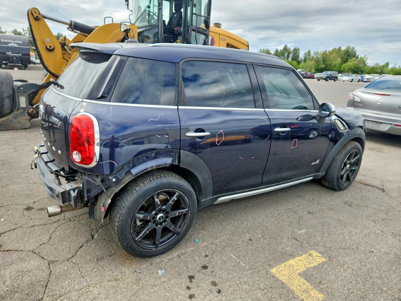 2015 Mini Cooper S Countryman Blue vin: WMWZC5C56FWP42814