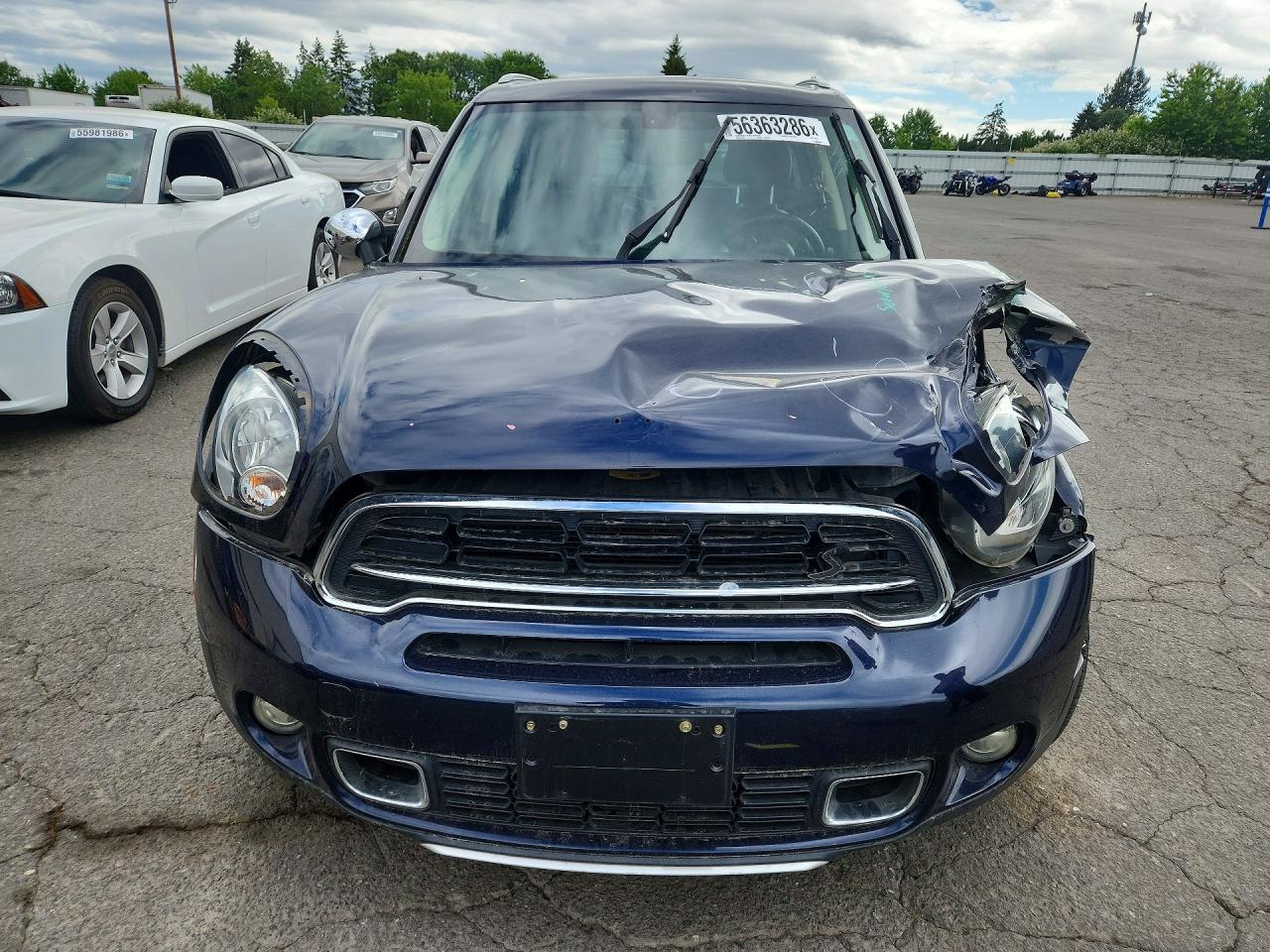 2015 Mini Cooper S Countryman Blue vin: WMWZC5C56FWP42814